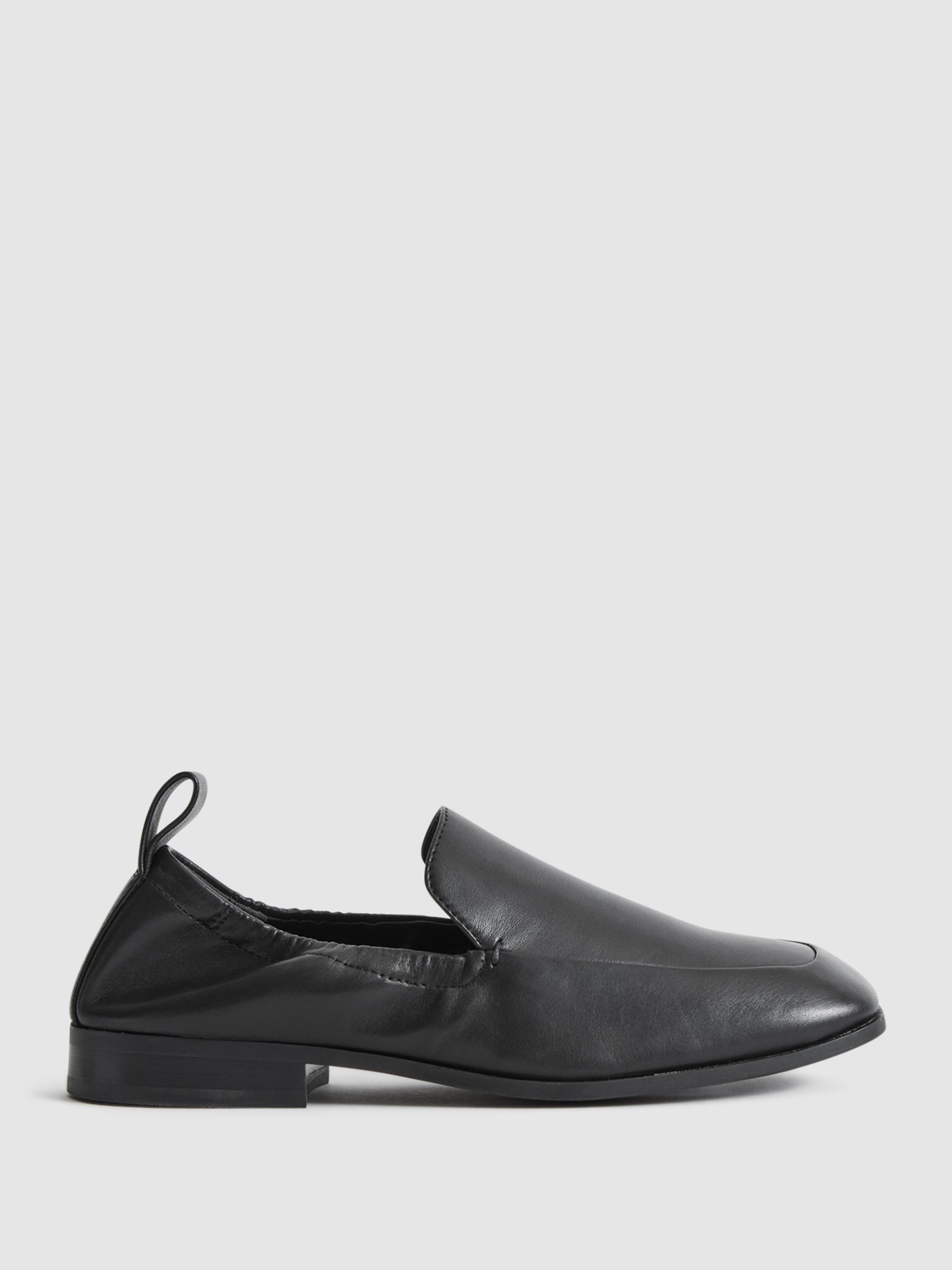 Leather Loafers in Black - Image 1 of 2 Leather Loafers in Black - Image 1 of 2