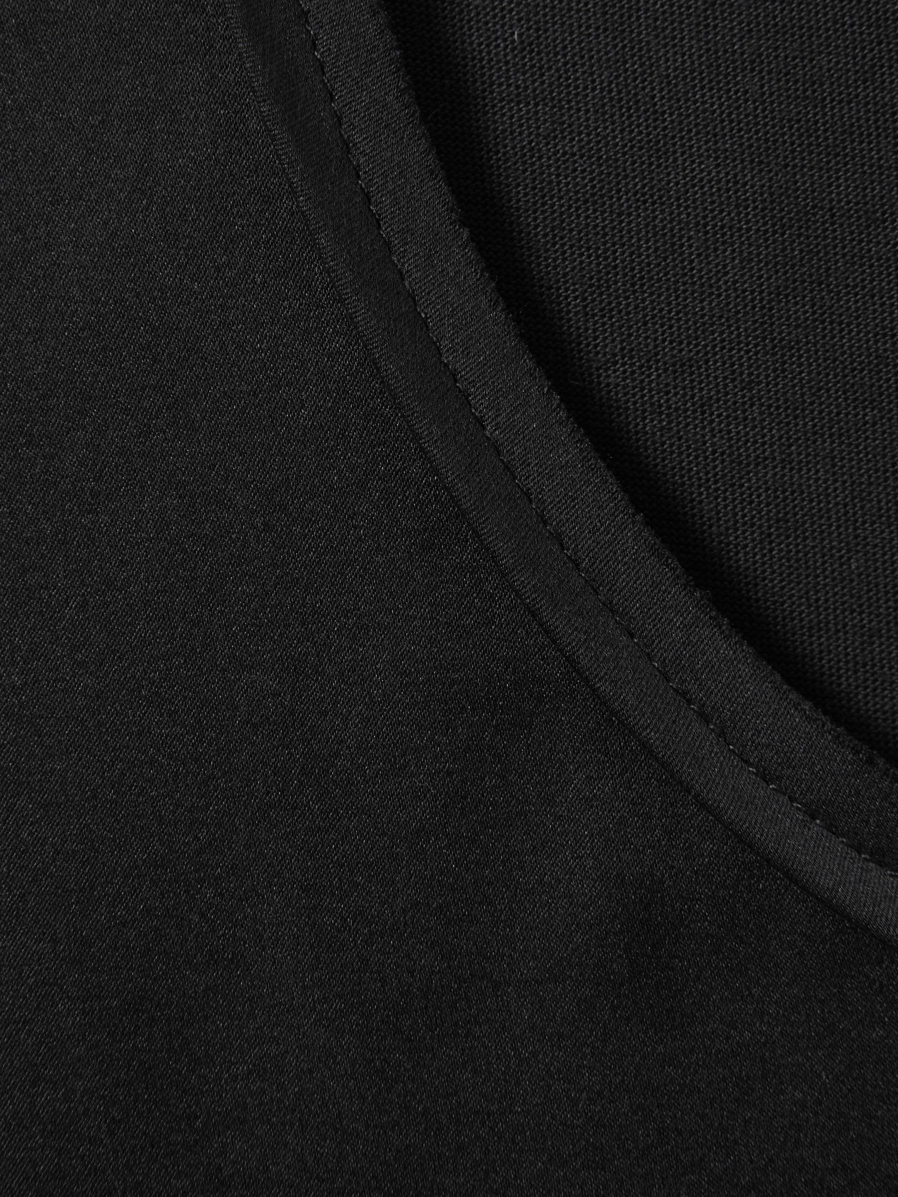 Silk Front Vest in Black - image 5