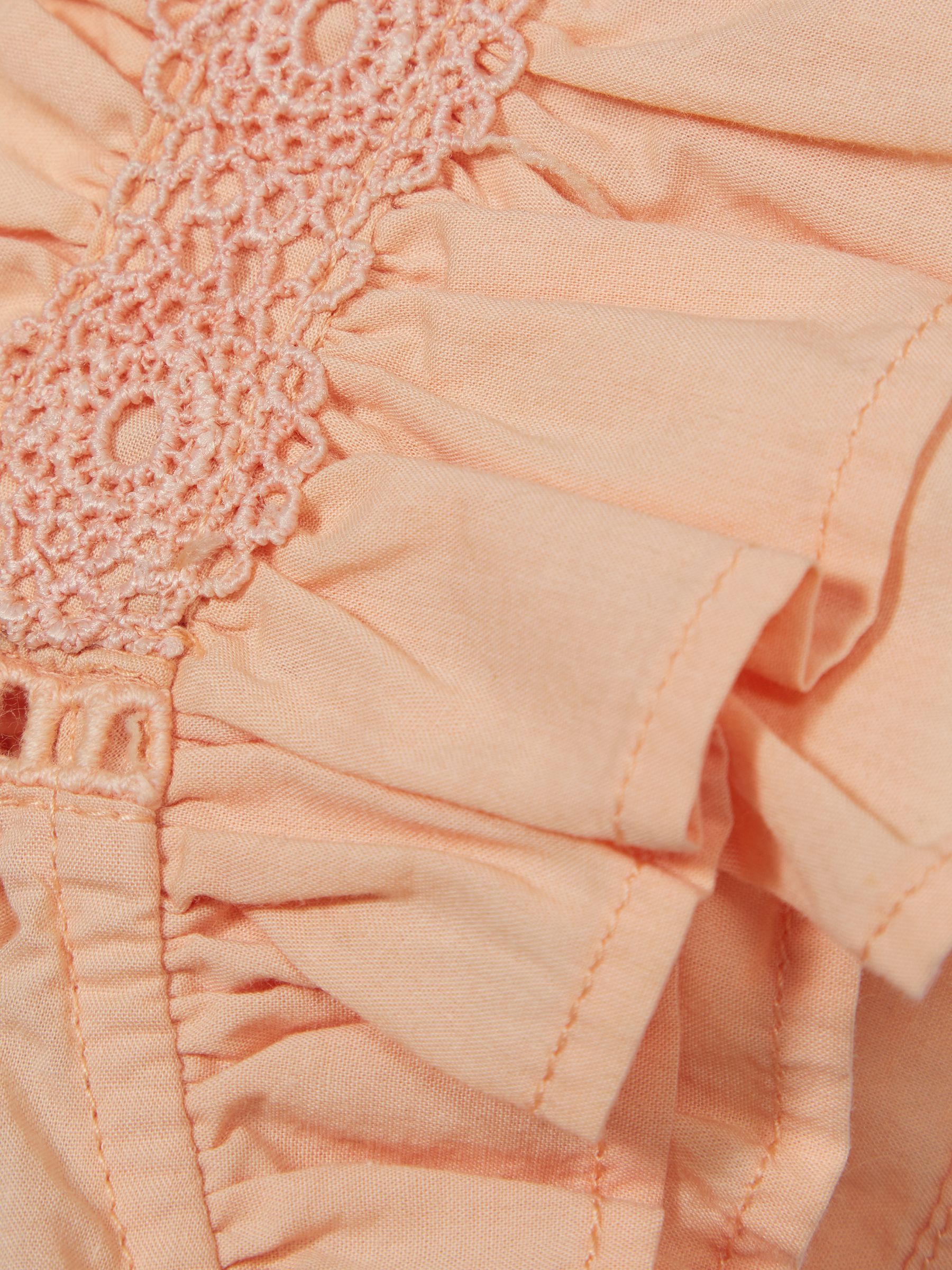 Ruffle Shoulder Top in Orange - Image 7 of 7