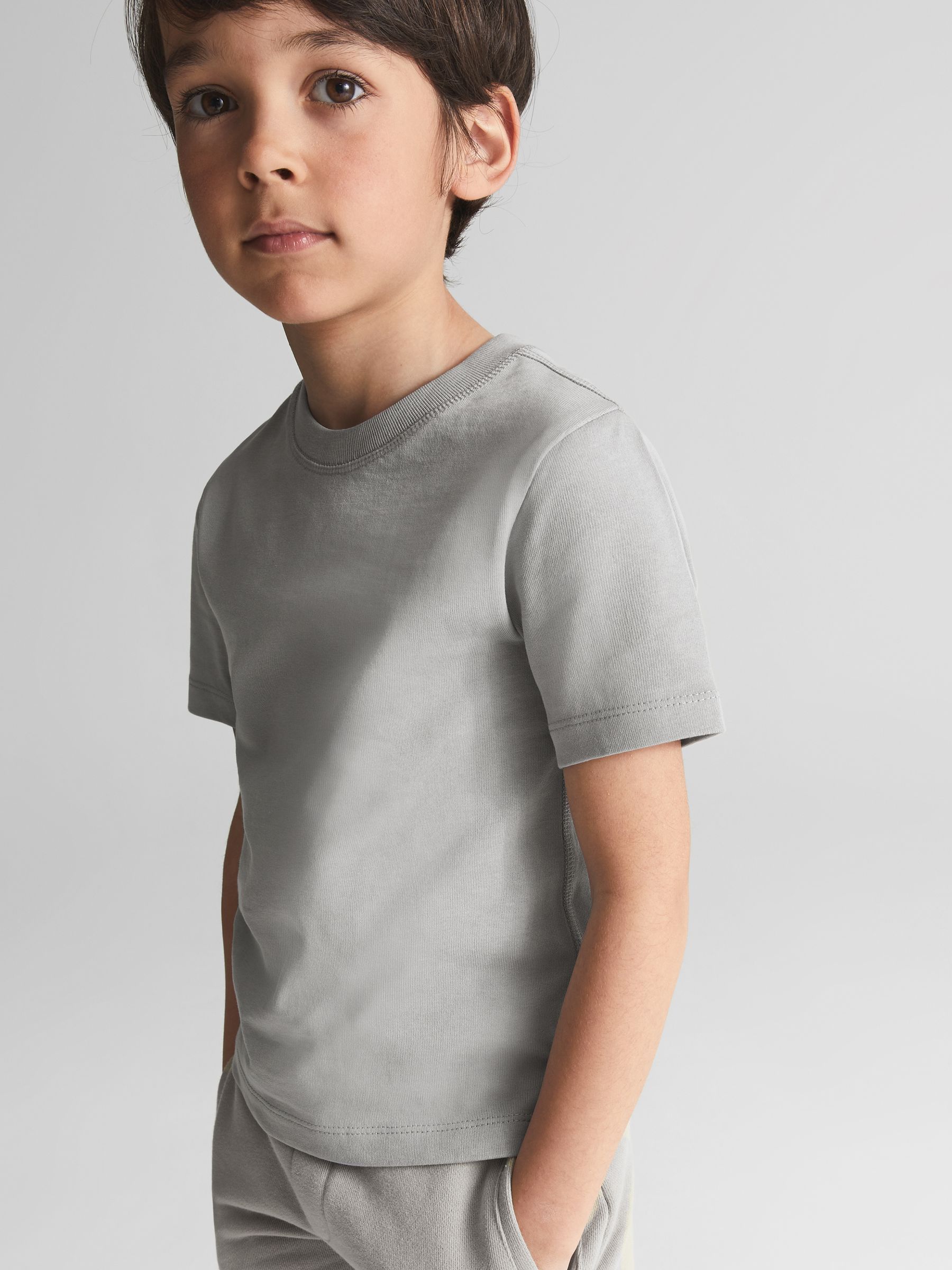Garment-dye Relaxed Fit T-shirt in Dusty Blue - Image 1 of 6