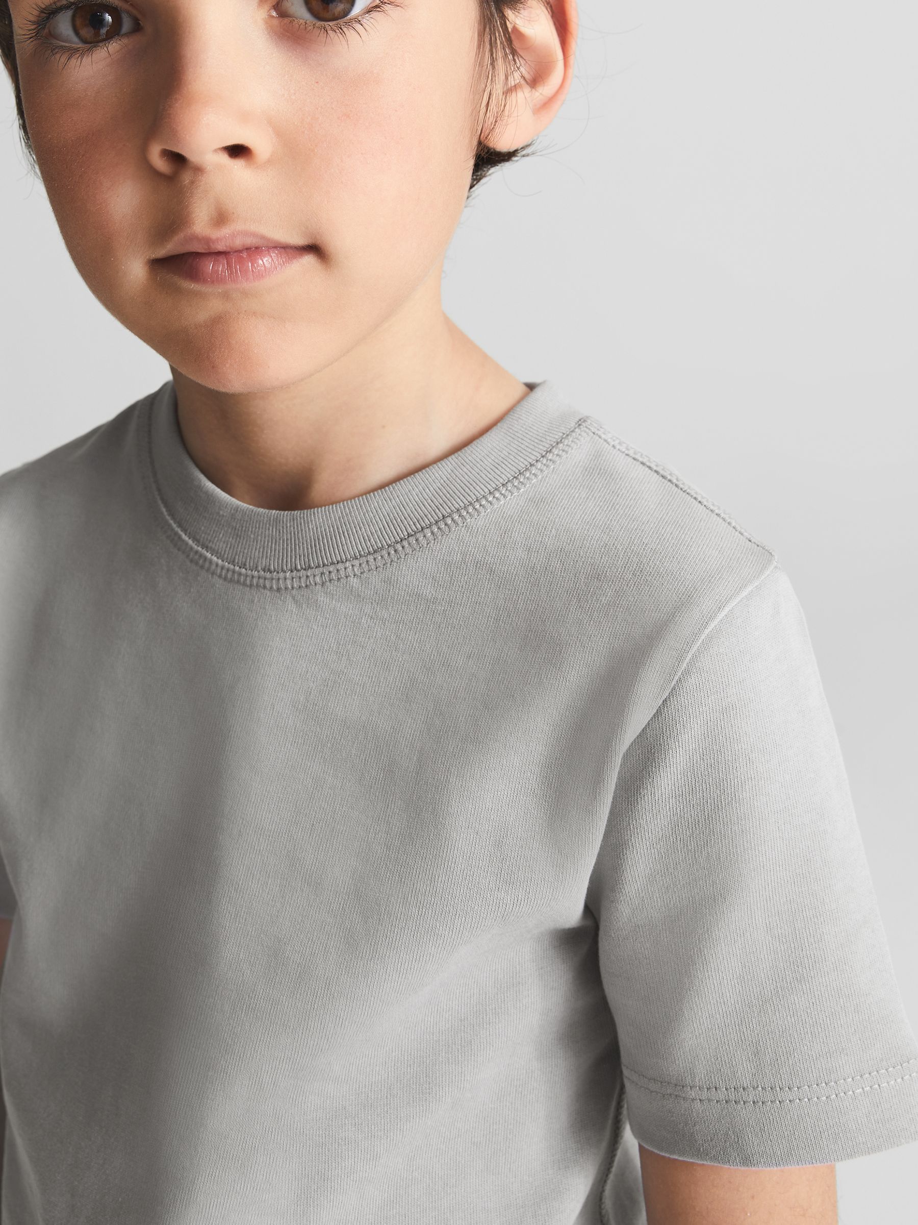 Garment-dye Relaxed Fit T-shirt in Dusty Blue - Image 4 of 6