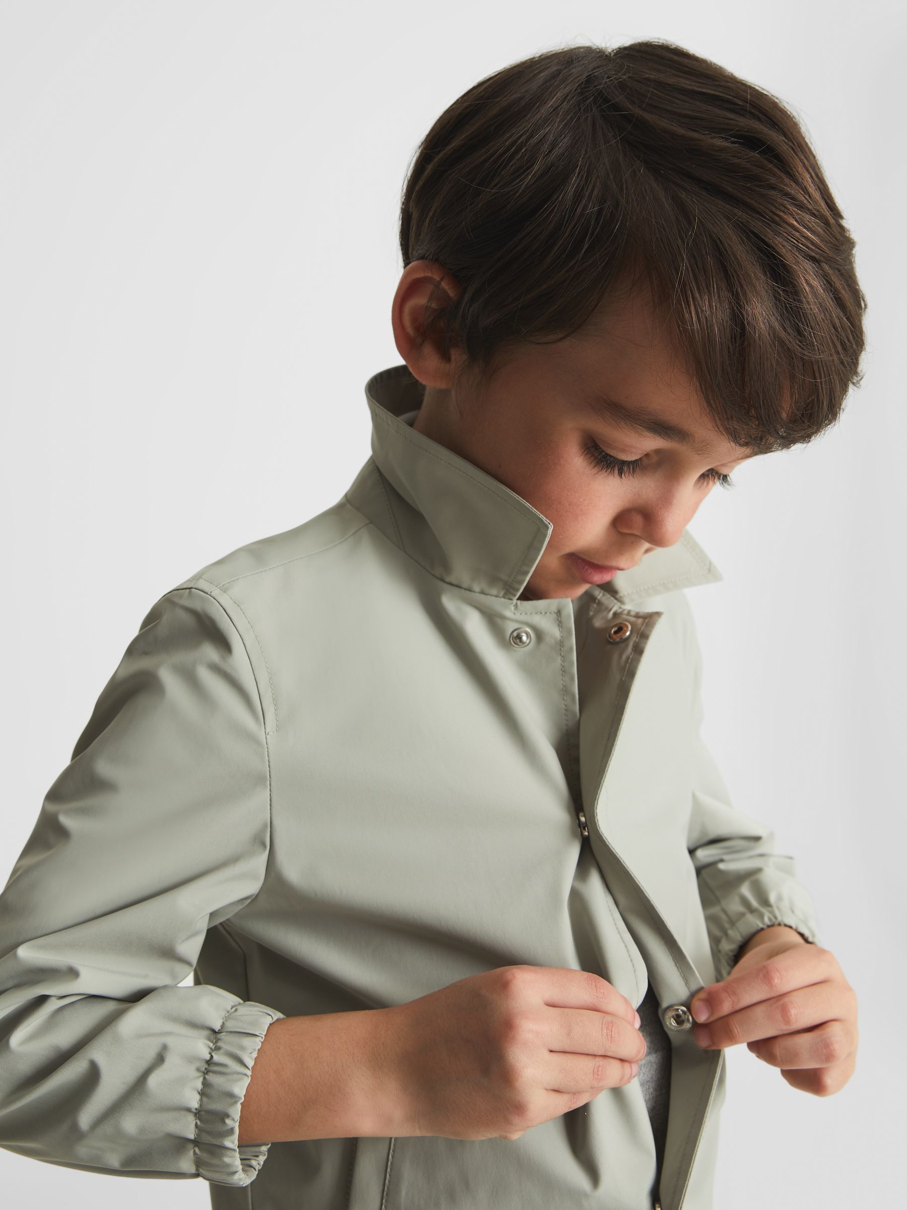 Harrington Jacket in Sage - Image 1 of 7