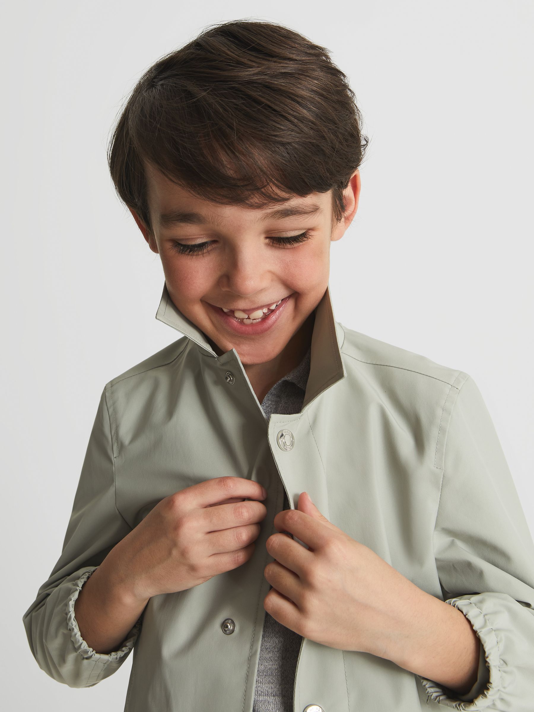 Harrington Jacket in Sage - Image 6 of 7