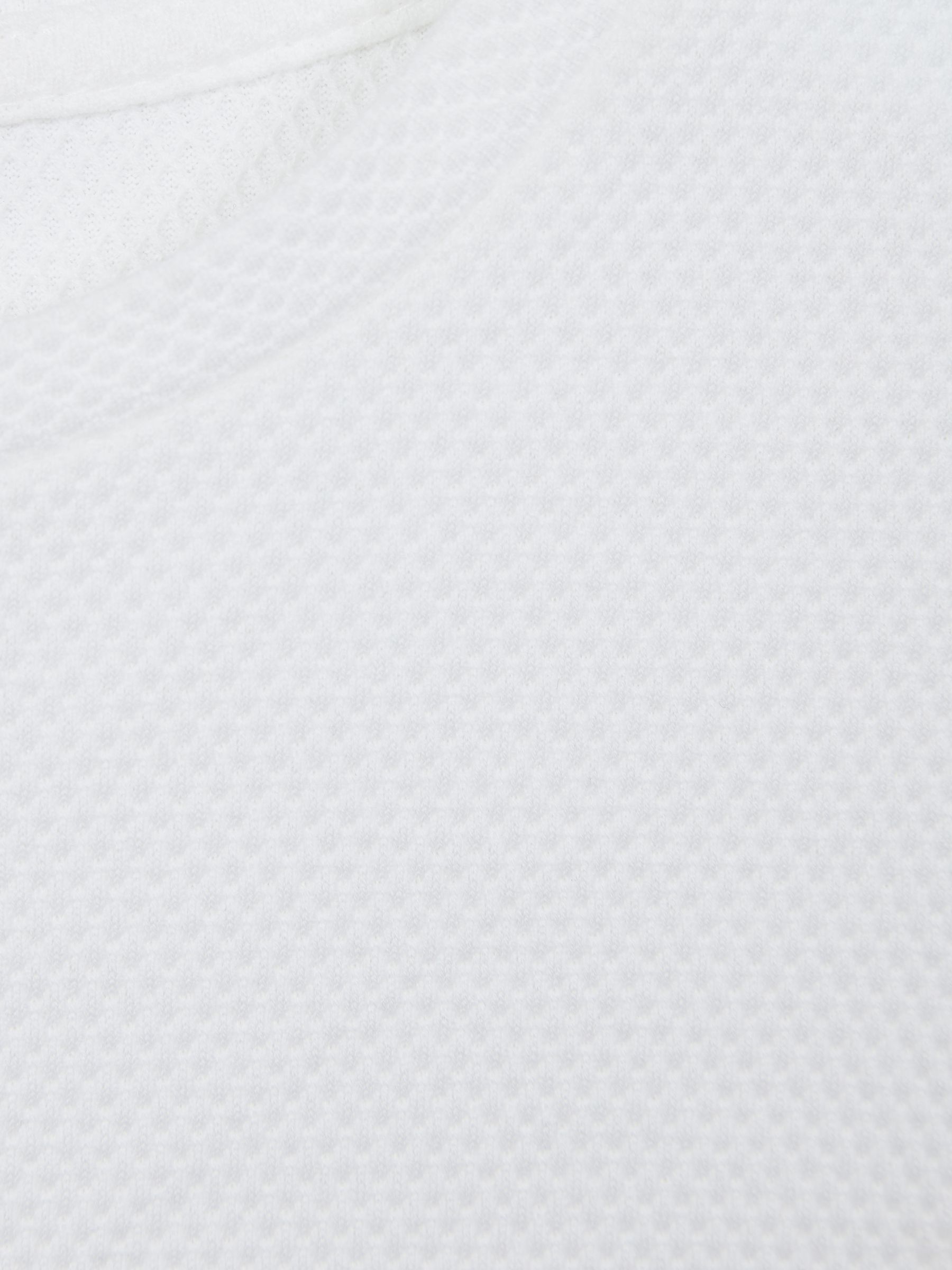 Textured Crew Neck T-Shirt in White - Image 5 of 5