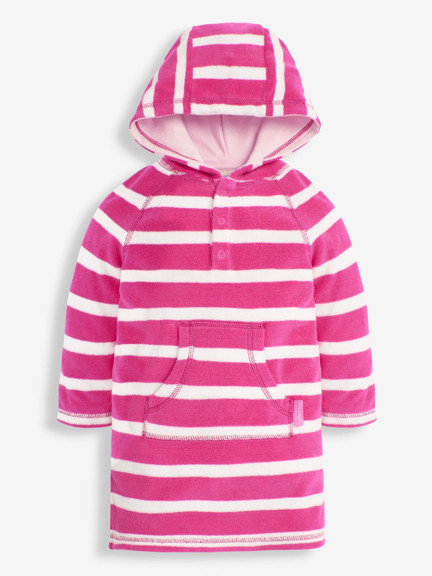 Orchid Stripe Towelling Hooded Pull On - Image 1 of 1