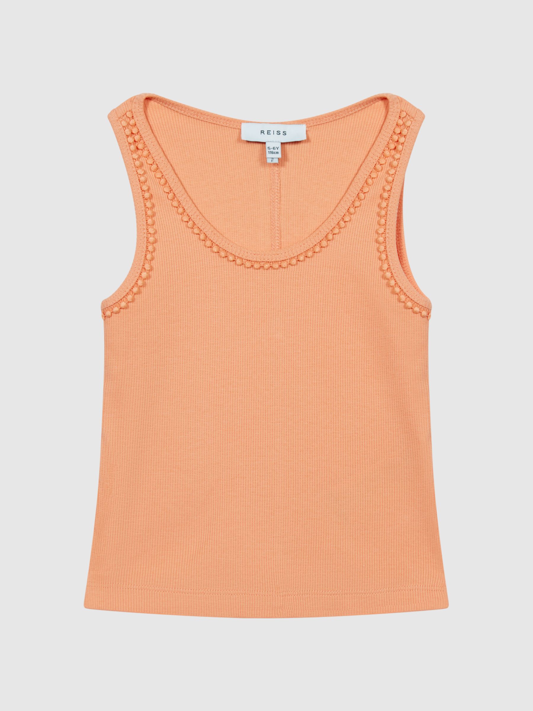 Trim Detail Vest in Apricot - Image 2 of 5