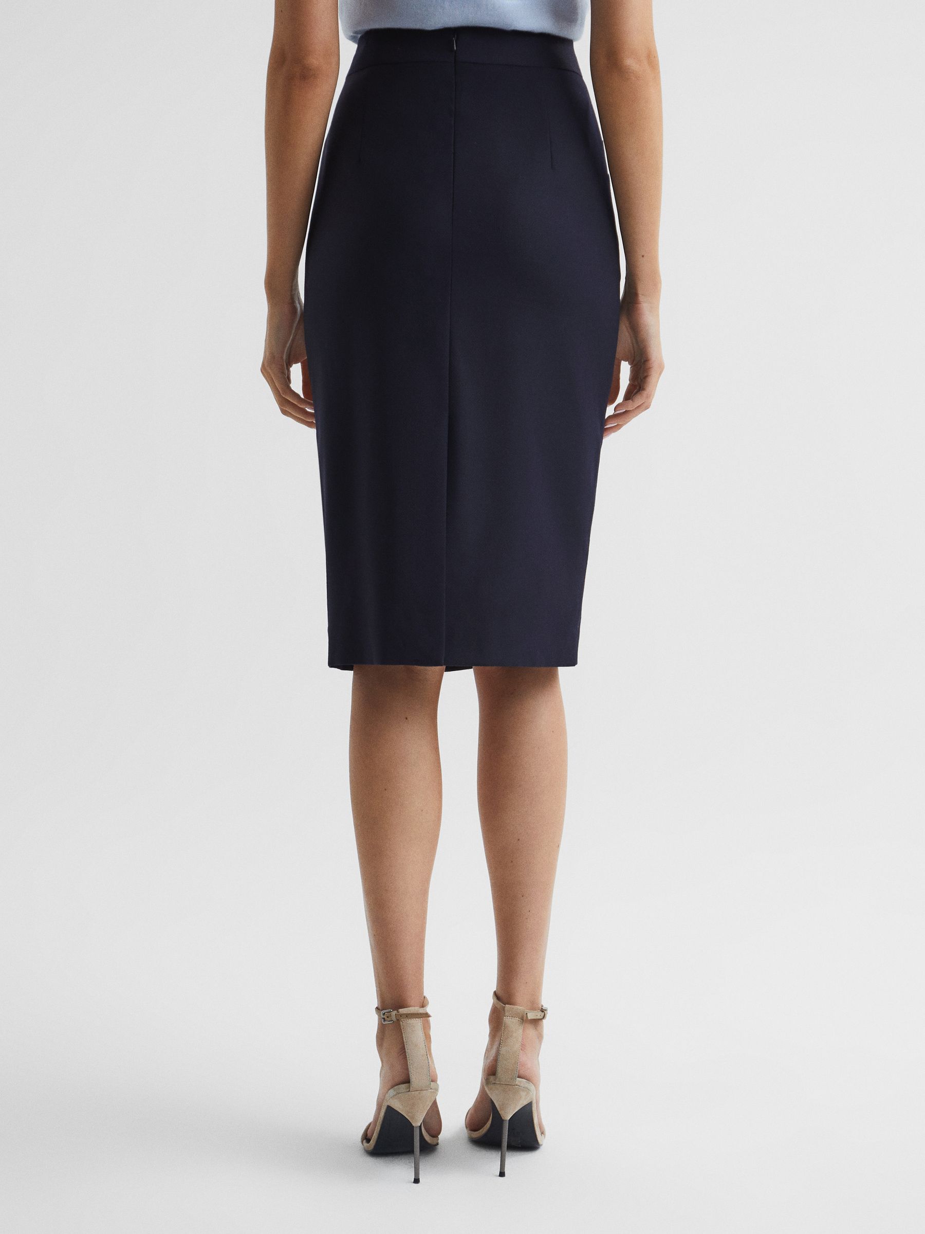 Pencil Skirt in Navy - Image 5 of 5
