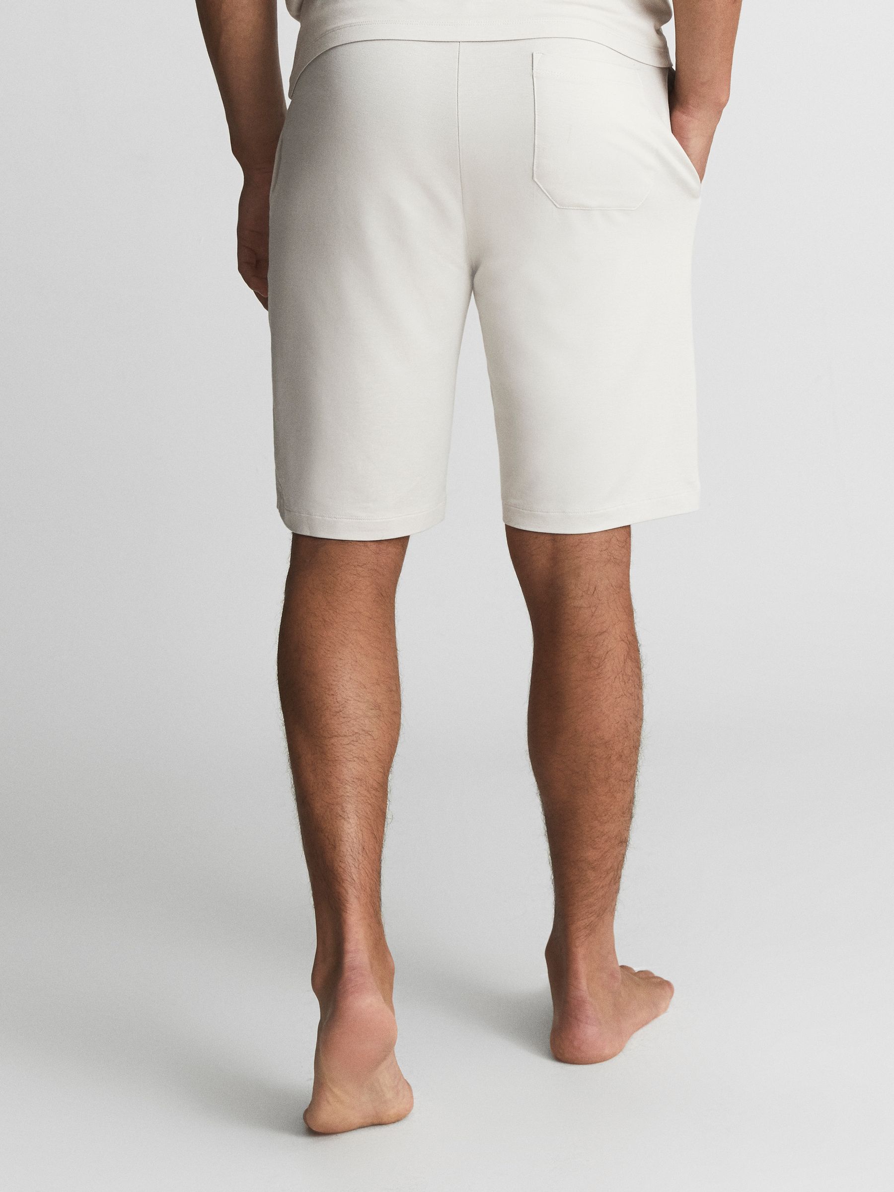 Drawcord Jersey Shorts in Winter White - Image 5 of 5