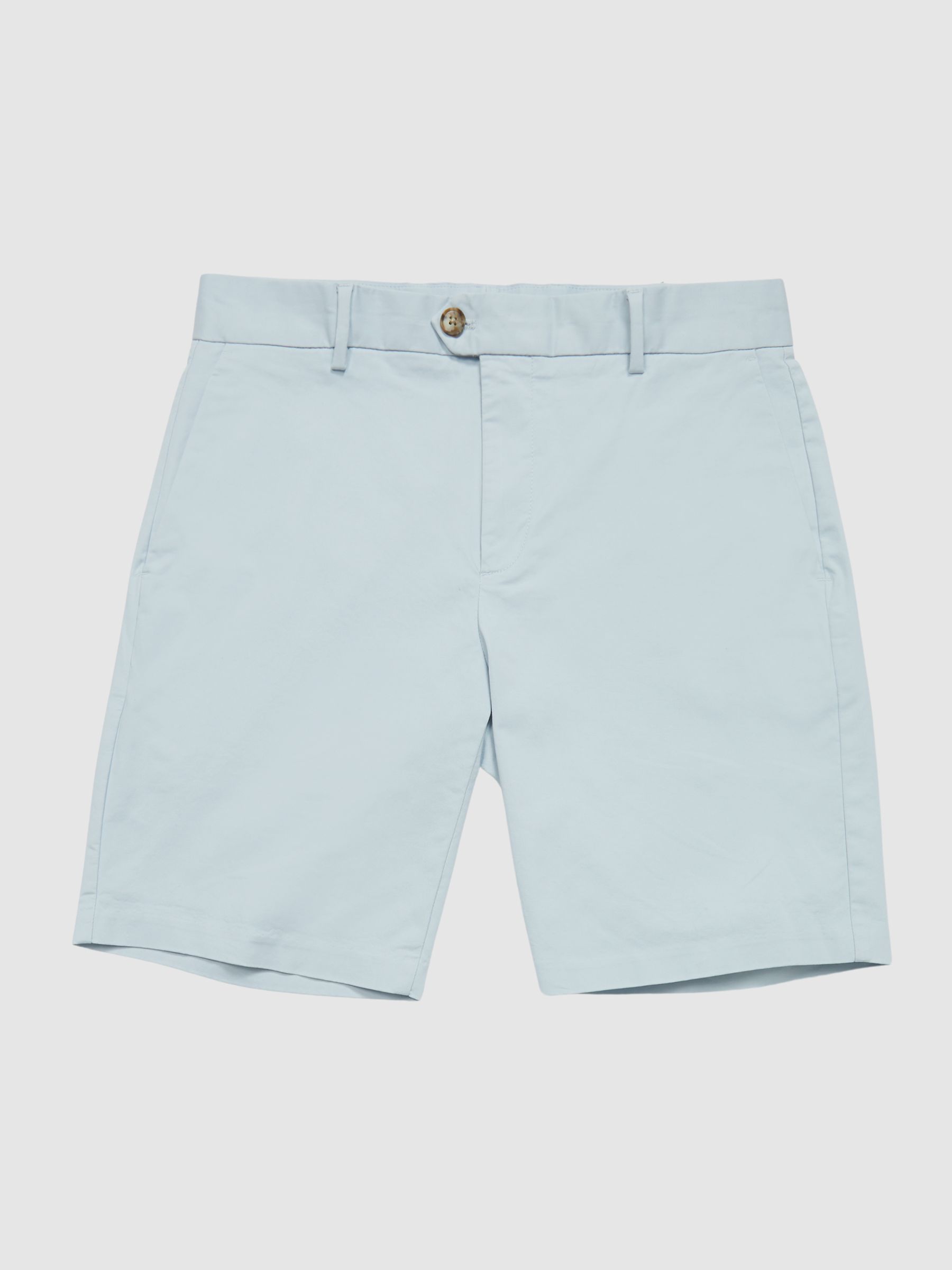 Casual Chino Shorts in Soft Blue - Image 2 of 6