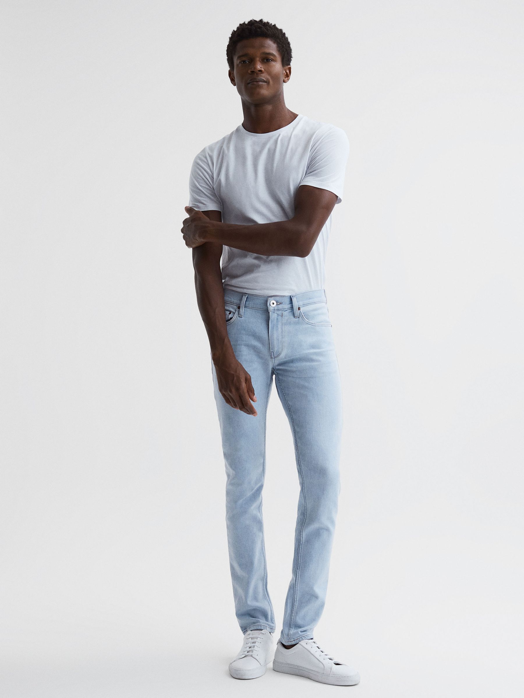 Paige High Stretch Super Skinny Jeans in Bobby - Image 6 of 6