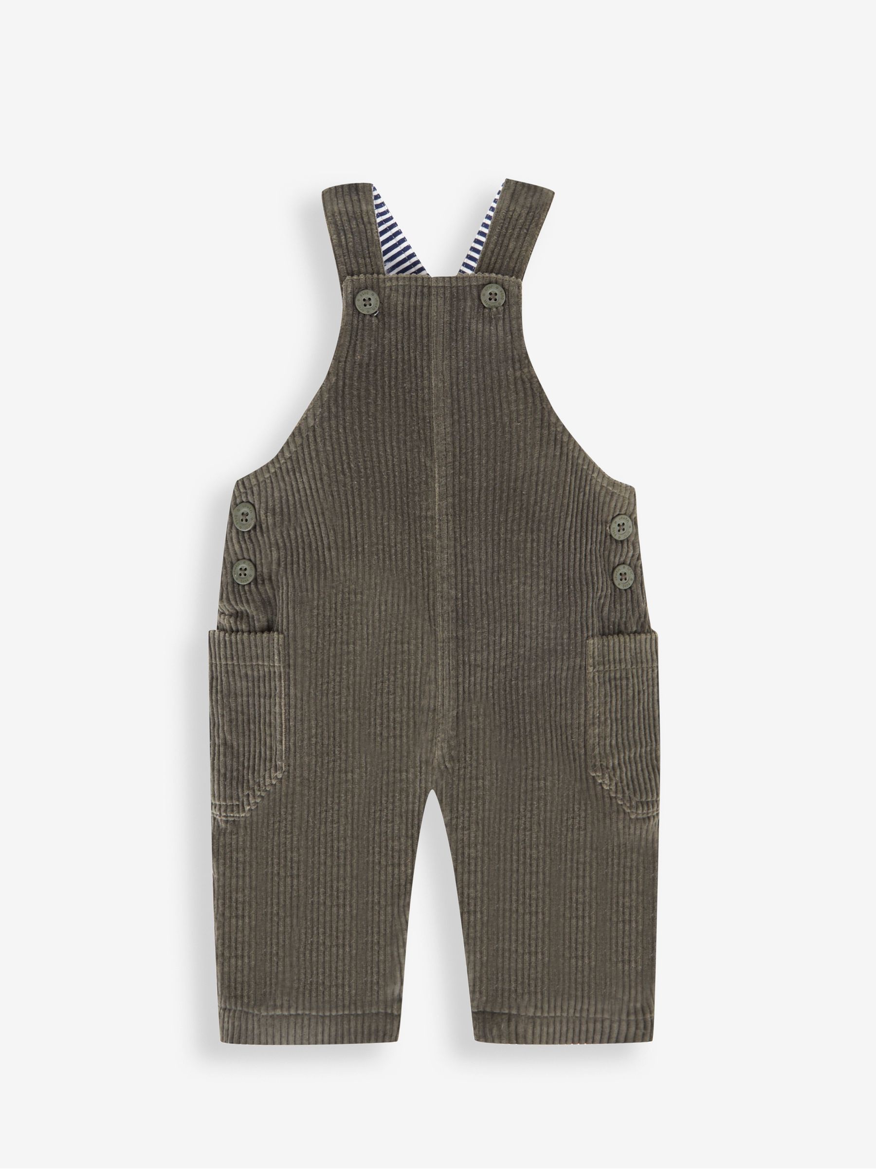 Khaki Green Cord Dungarees - Image 4 of 7