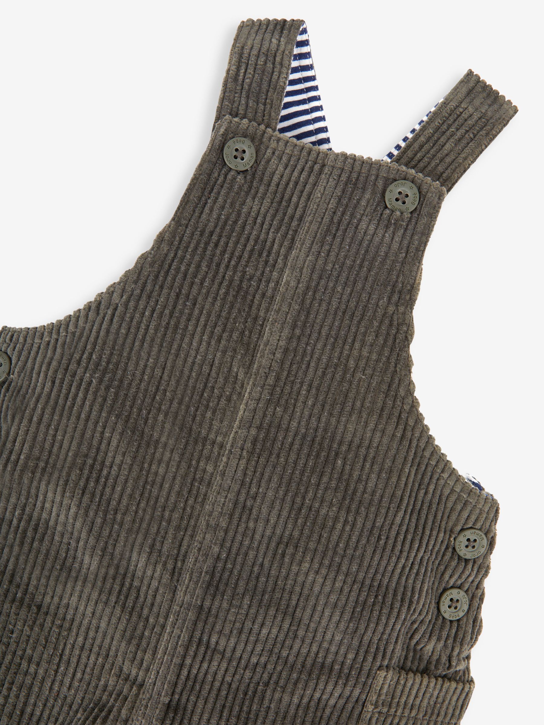 Khaki Green Cord Dungarees - Image 6 of 7
