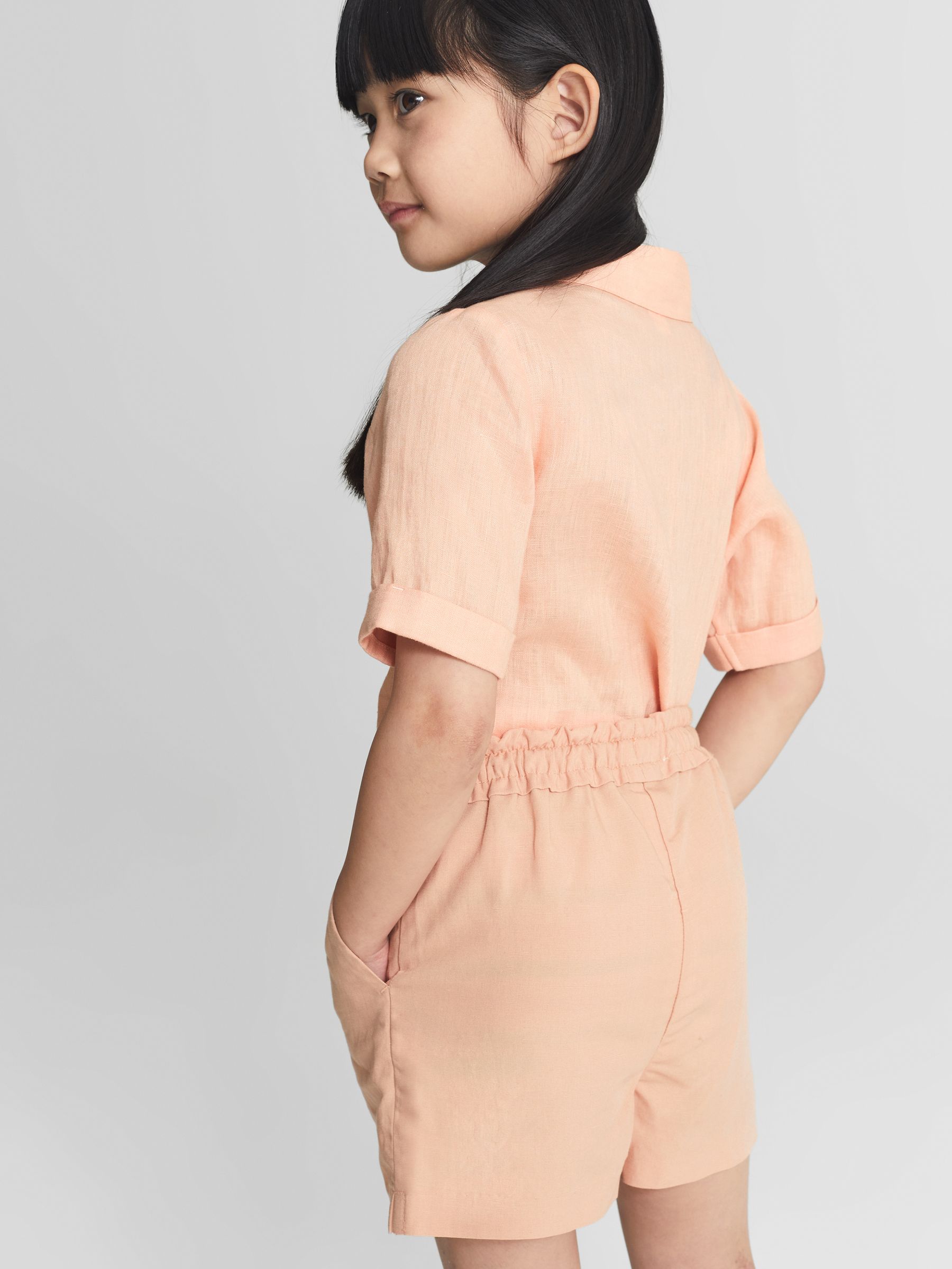 Linen Shorts in Pink - Image 6 of 7