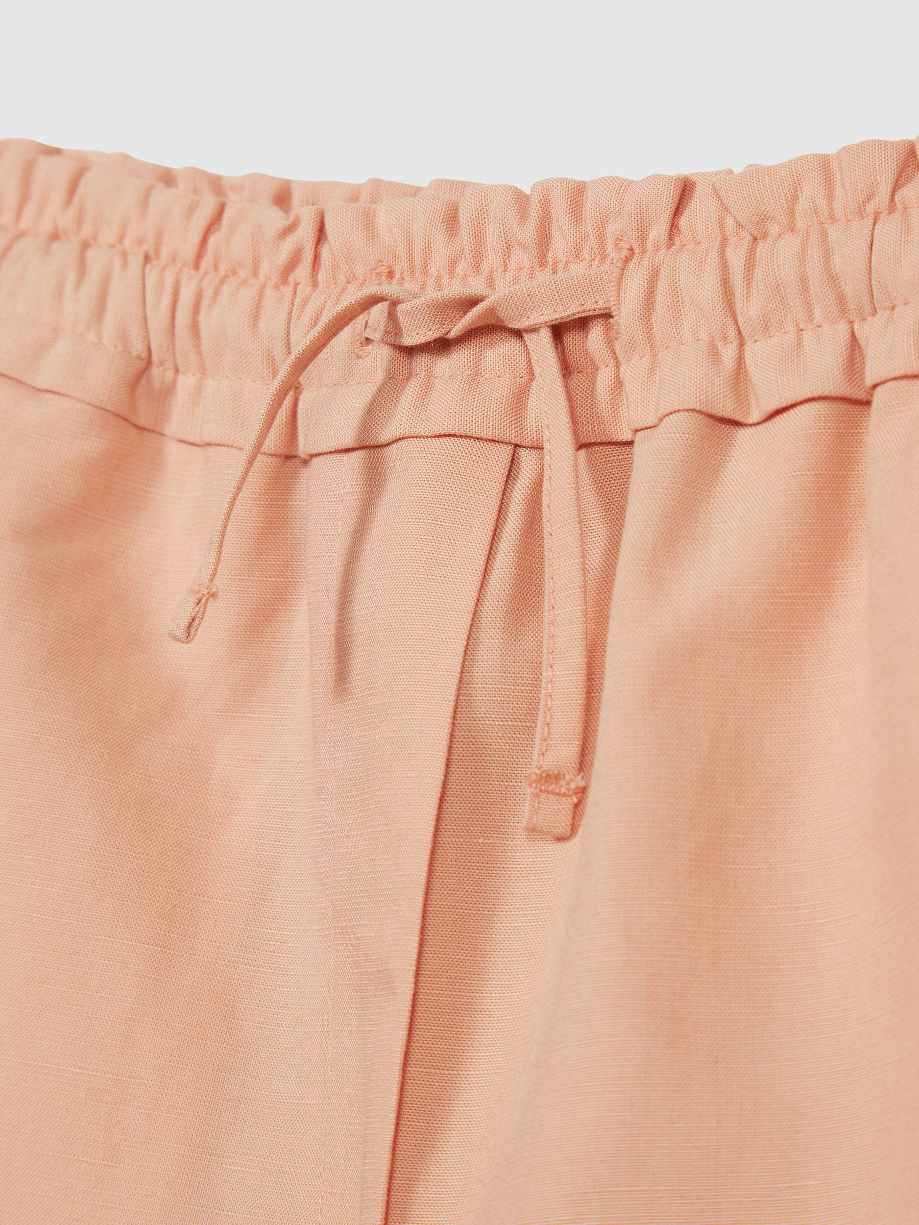 Linen Shorts in Pink - Image 7 of 7