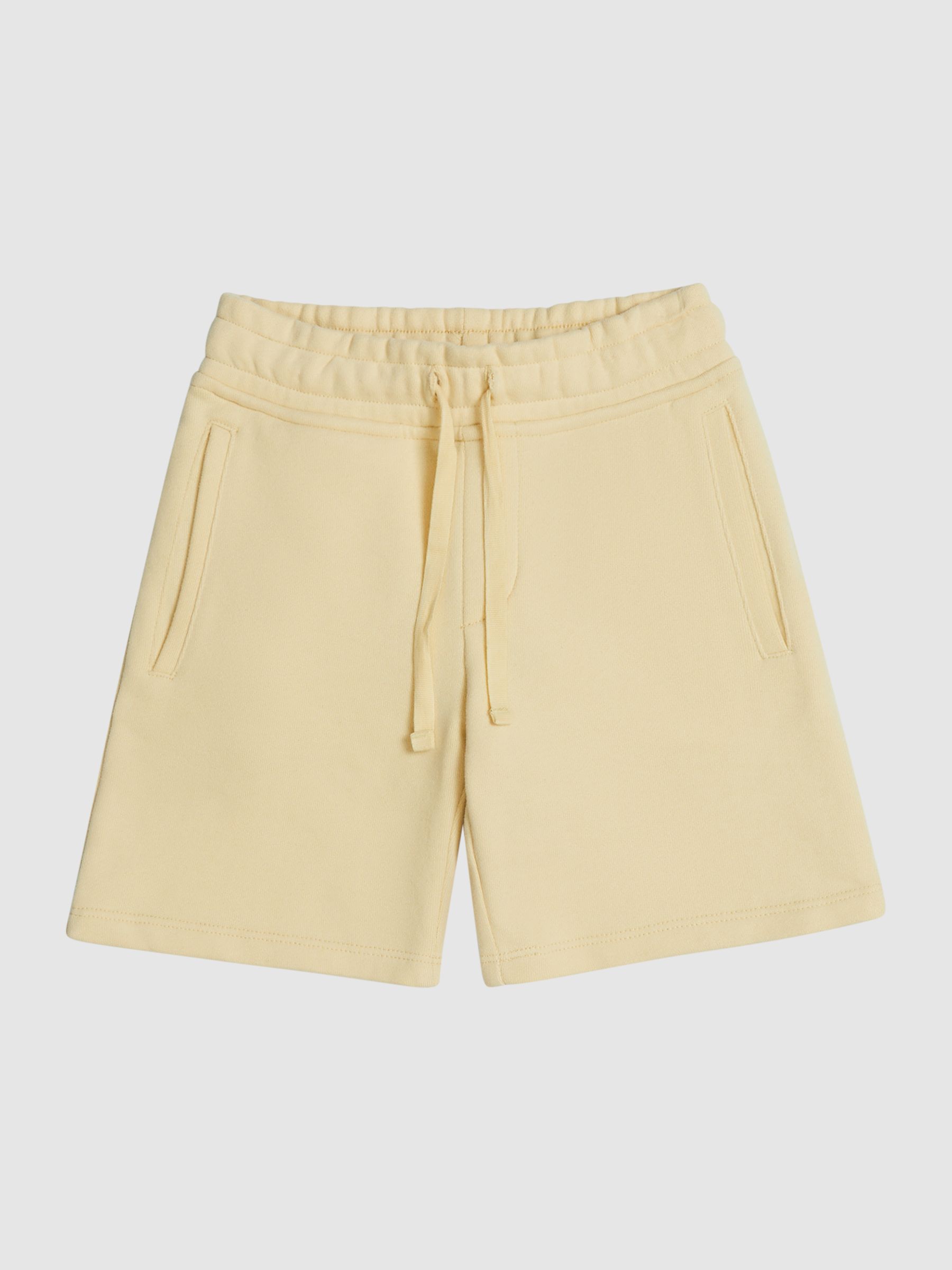 Drawstring Jersey Shorts in Lemon - Image 2 of 6 Drawstring Jersey Shorts in Lemon - Image 2 of 6