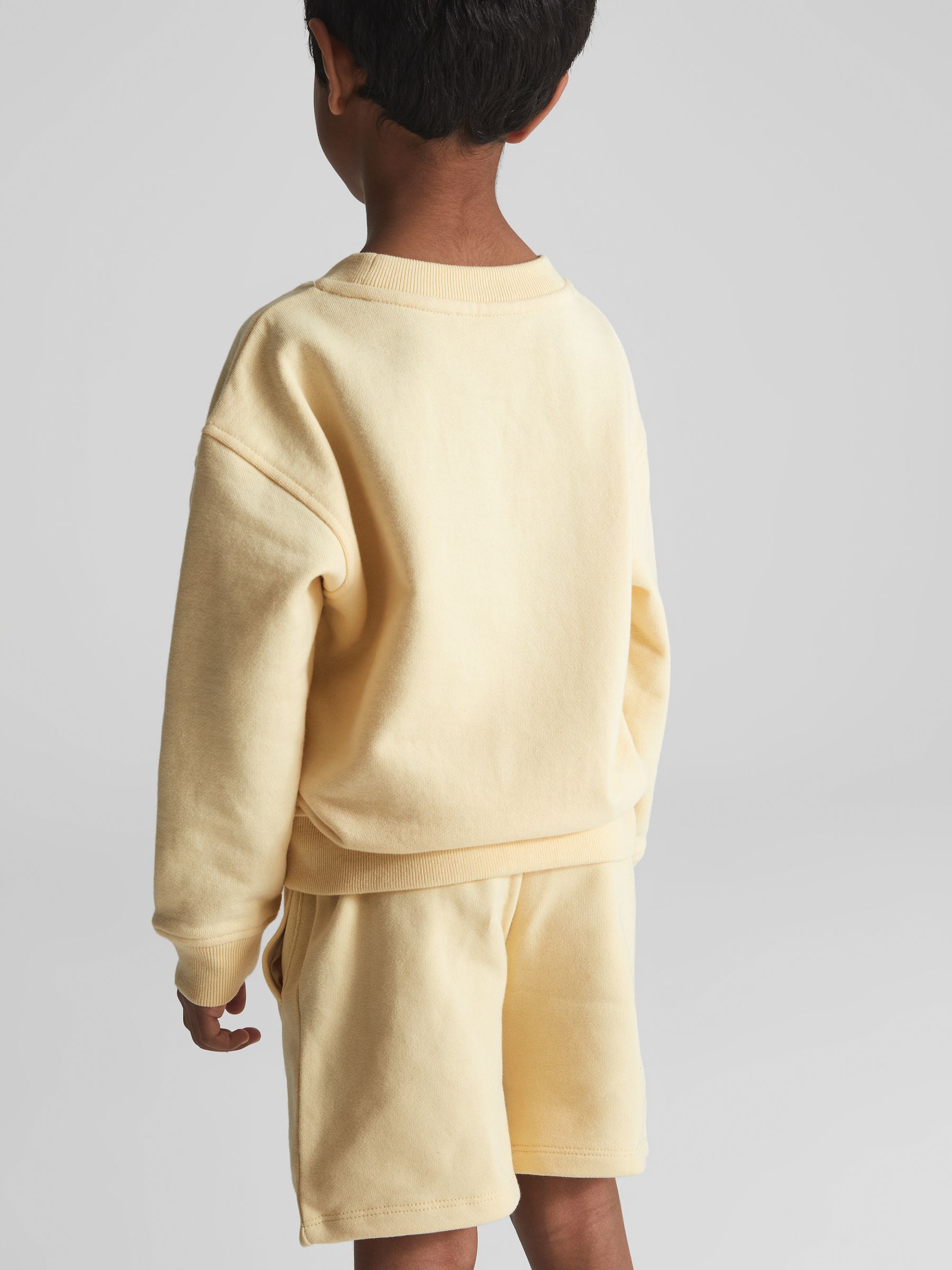 Drawstring Jersey Shorts in Lemon - Image 5 of 6