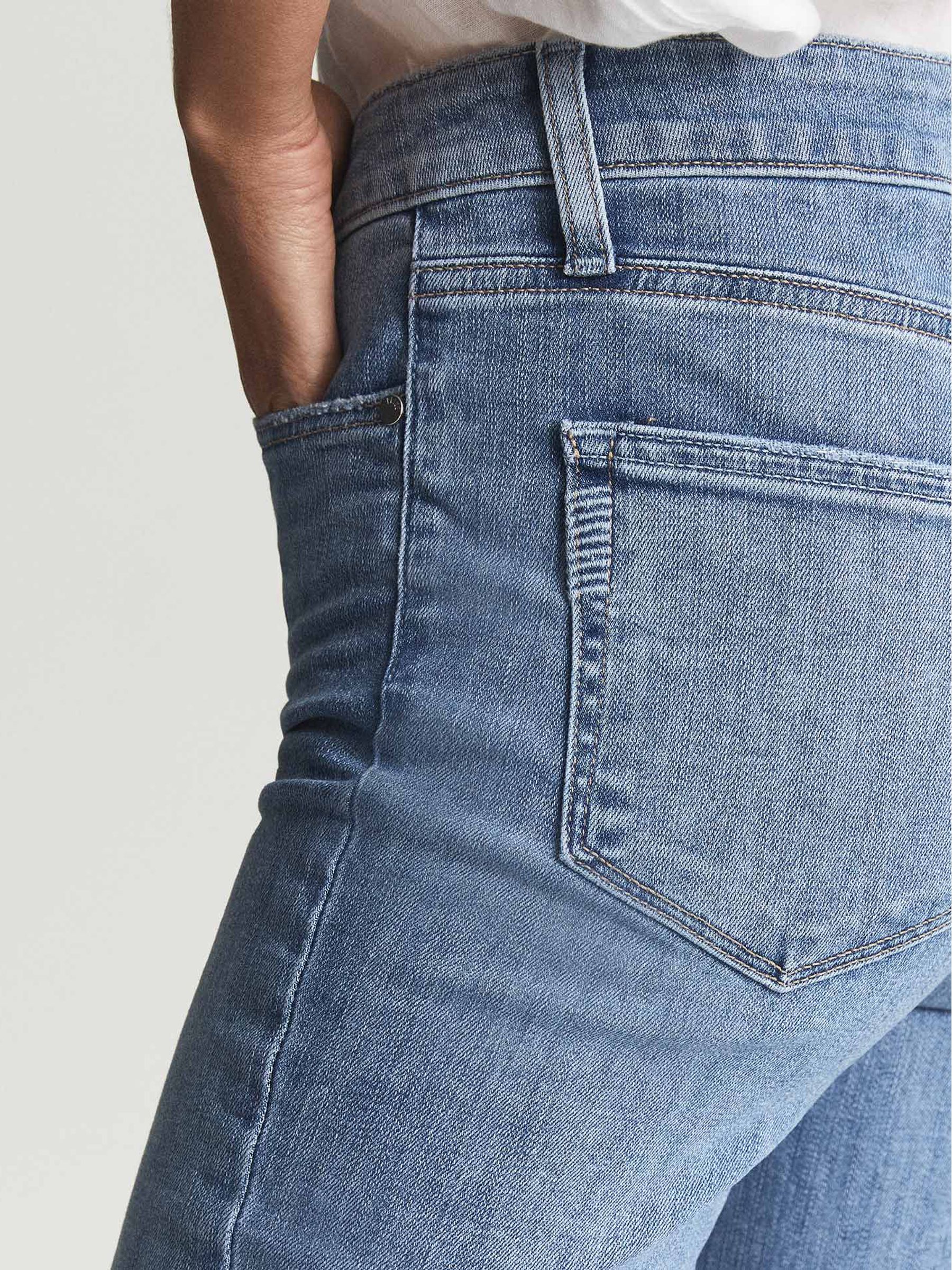 Paige High Rise Crop Skinny Jeans in Pale Blue - Image 6 of 6