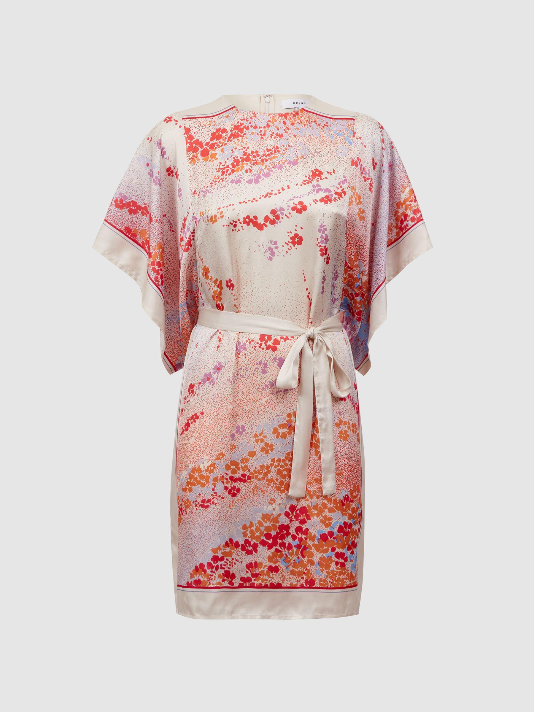 Printed Mini Dress in Multi - Image 2 of 6