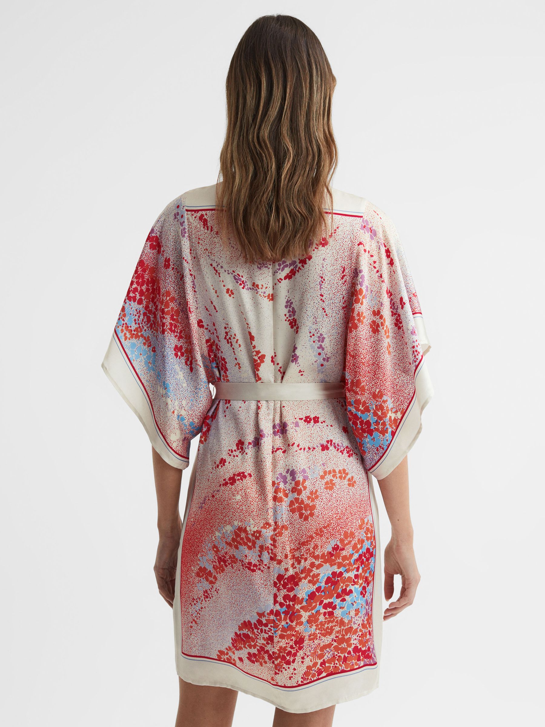 Printed Mini Dress in Multi - Image 5 of 6