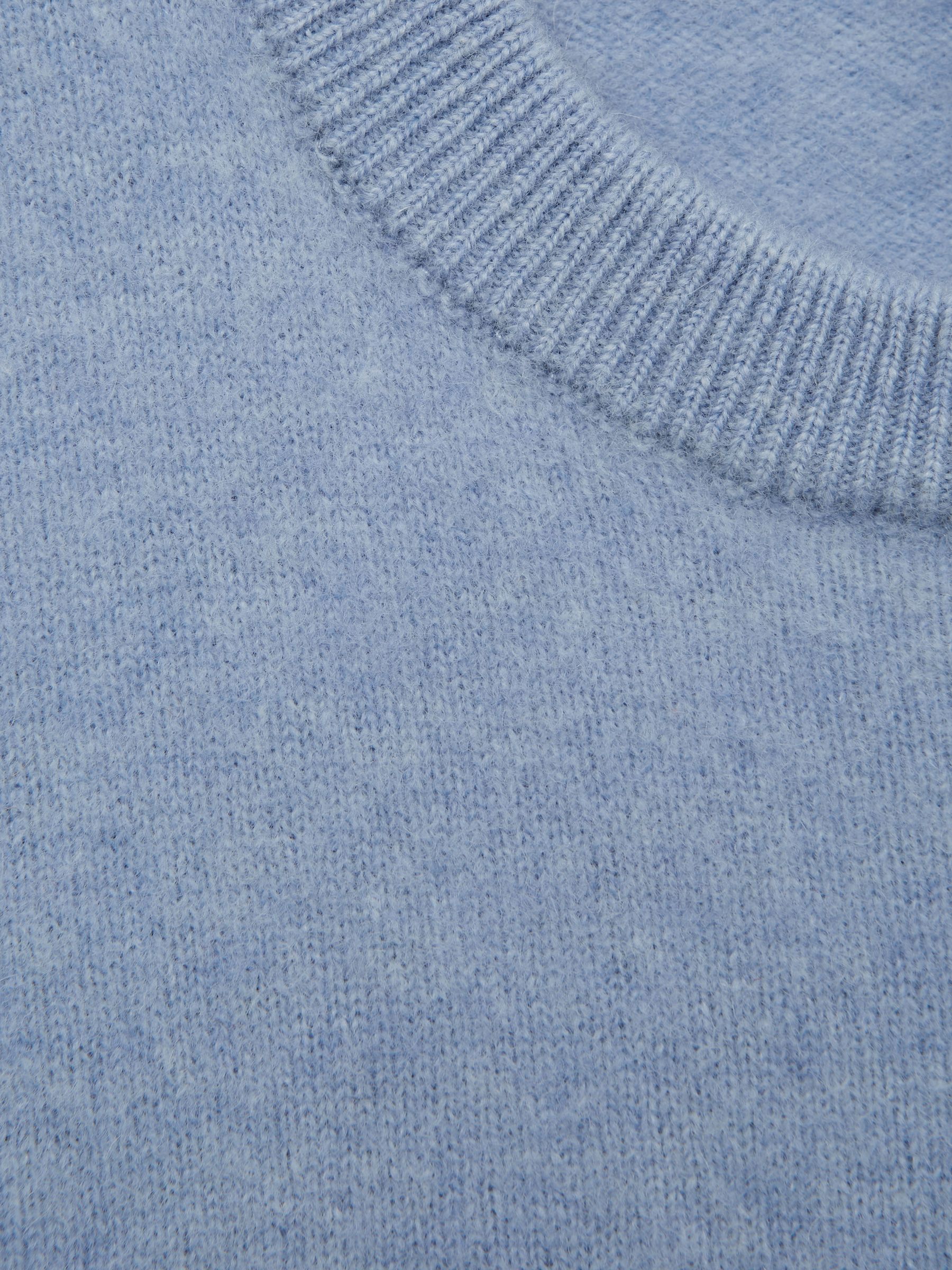 Junior Merino Jumper in Soft Blue - Image 5 of 5