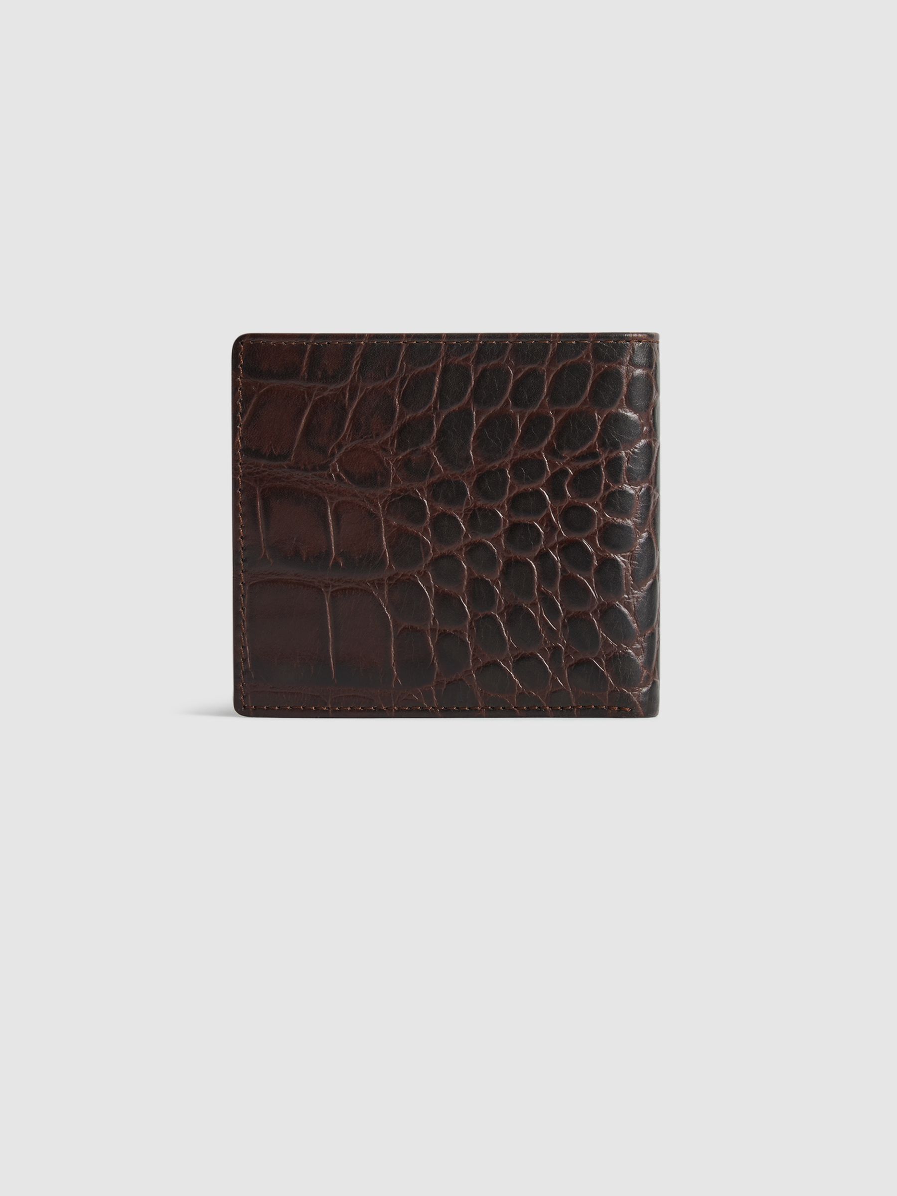 Leather Wallet in Chocolate - Image 2 of 4