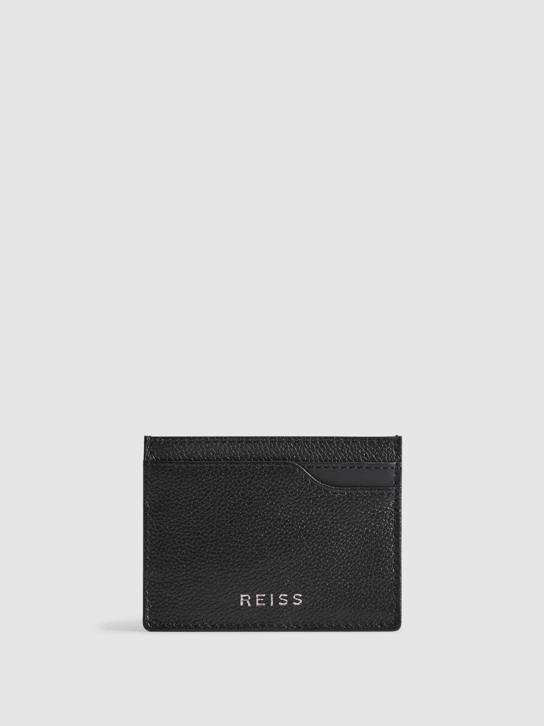 Leather Card Holder in Black - Image 1 of 1