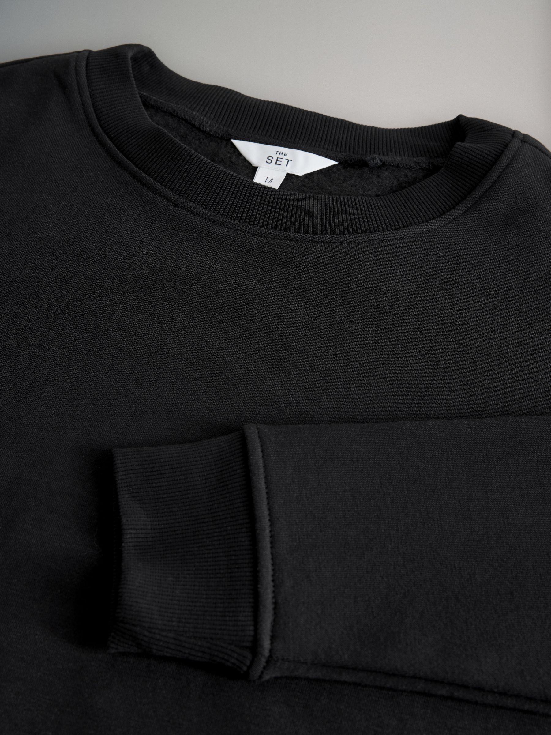 Black - Cuffed Sweatshirt and Joggers Set - Image 4 of 6