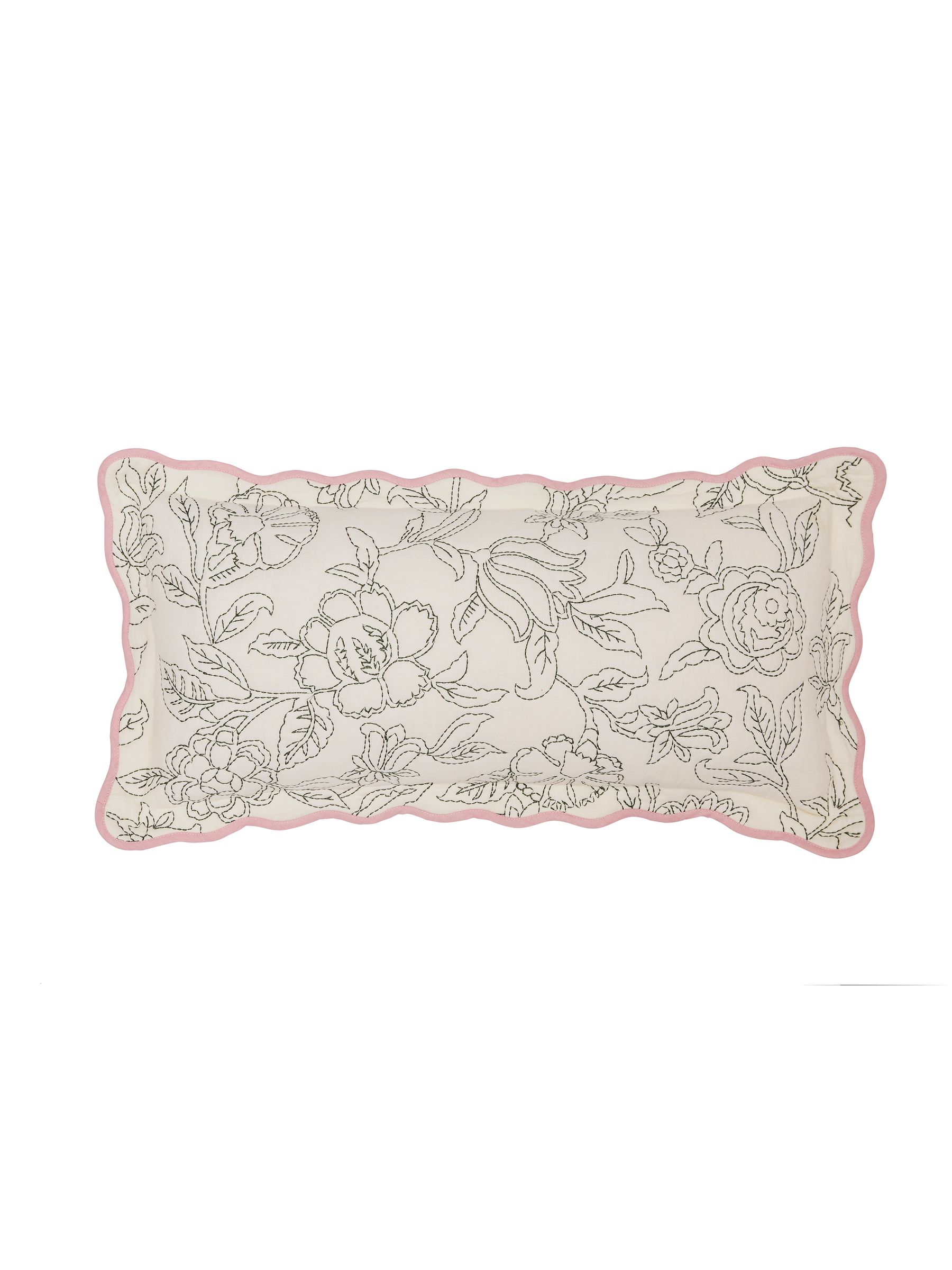 Cream Juliette Rice Stitch Cushion - Image 5 of 5