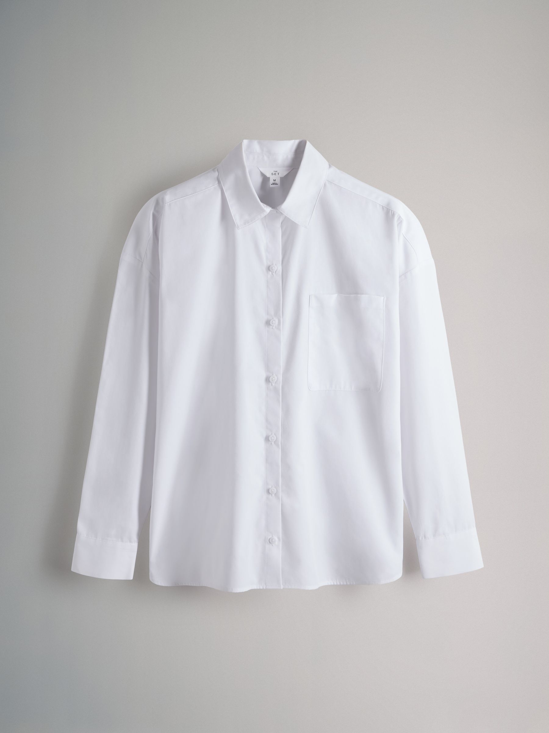 Blue Stripe/Pink Stripe/White 3 Pack Cotton Poplin Button Through Shirts - Image 9 of 13