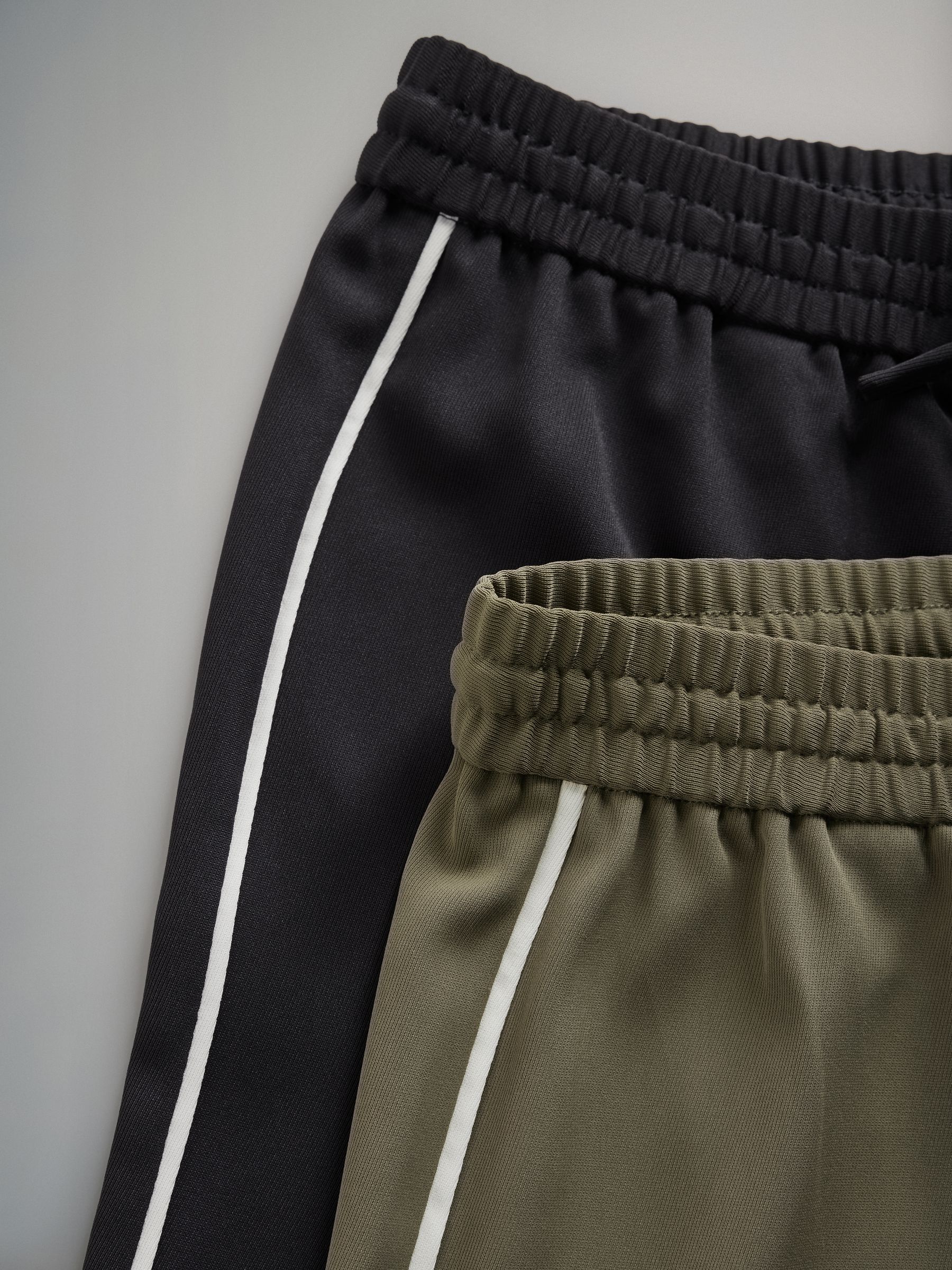 Khaki/Navy - 2 Pack Pull On Trousers with Side Stripe - Image 6 of 6 Khaki/Navy - 2 Pack Pull On Trousers with Side Stripe - Image 6 of 6
