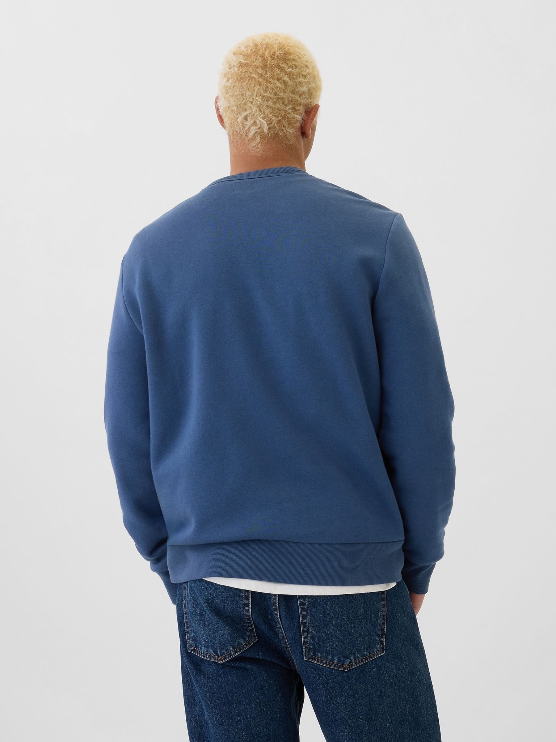 Blue Logo Crew Neck Jumper - Image 2 of 5