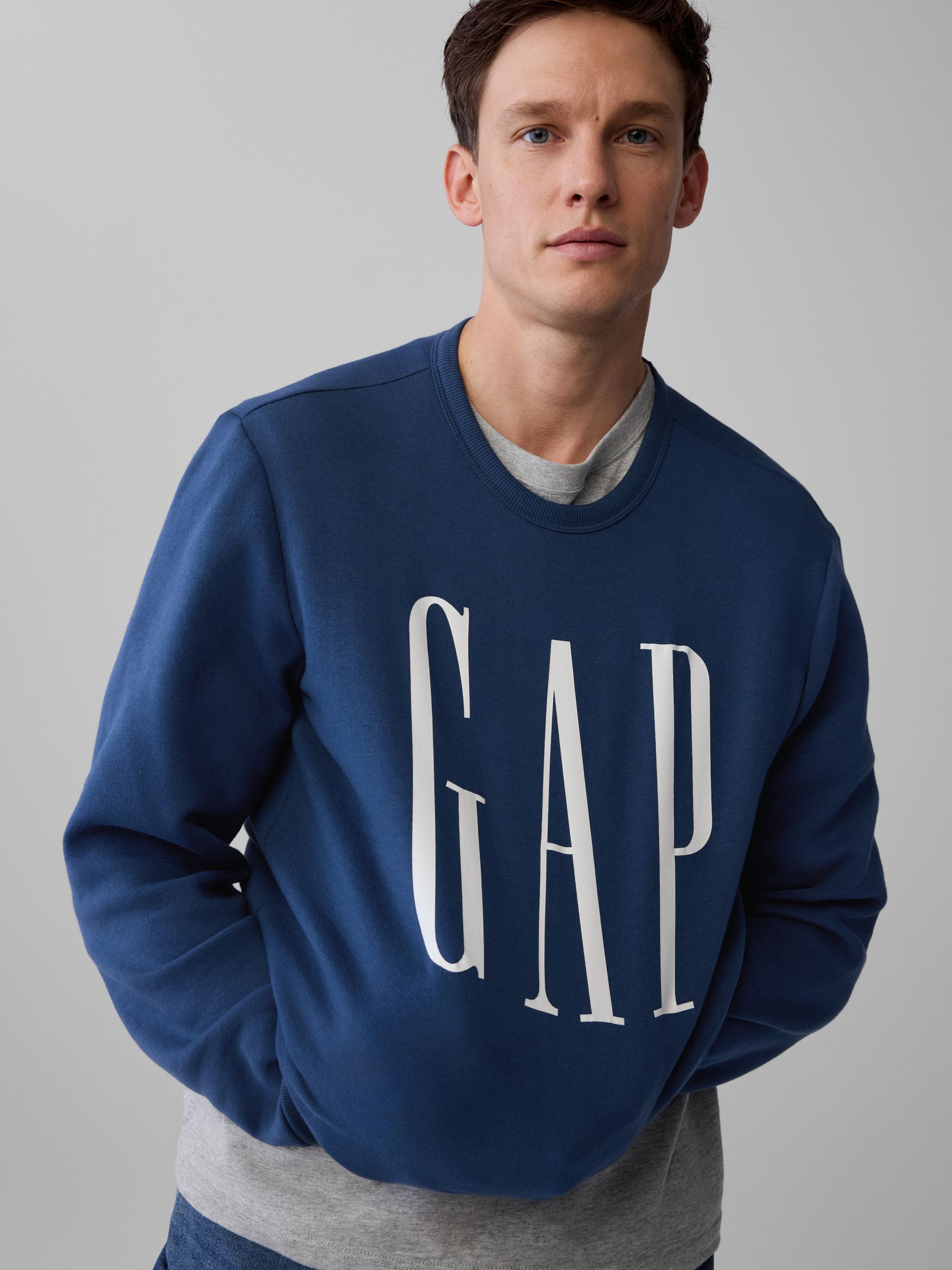 Blue Logo Crew Neck Jumper - Image 4 of 5