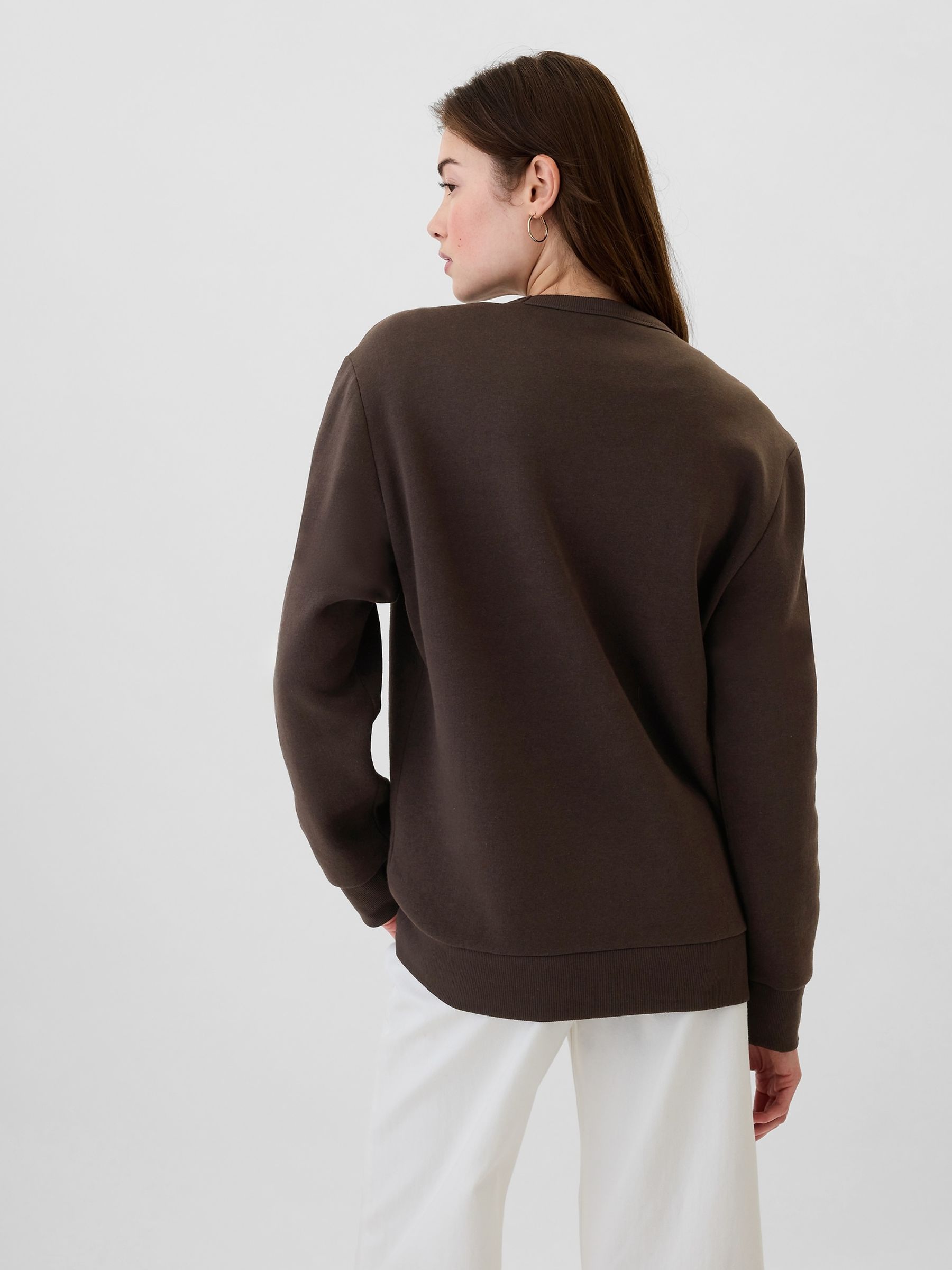 Brown Logo Crew Neck Jumper - Image 2 of 4