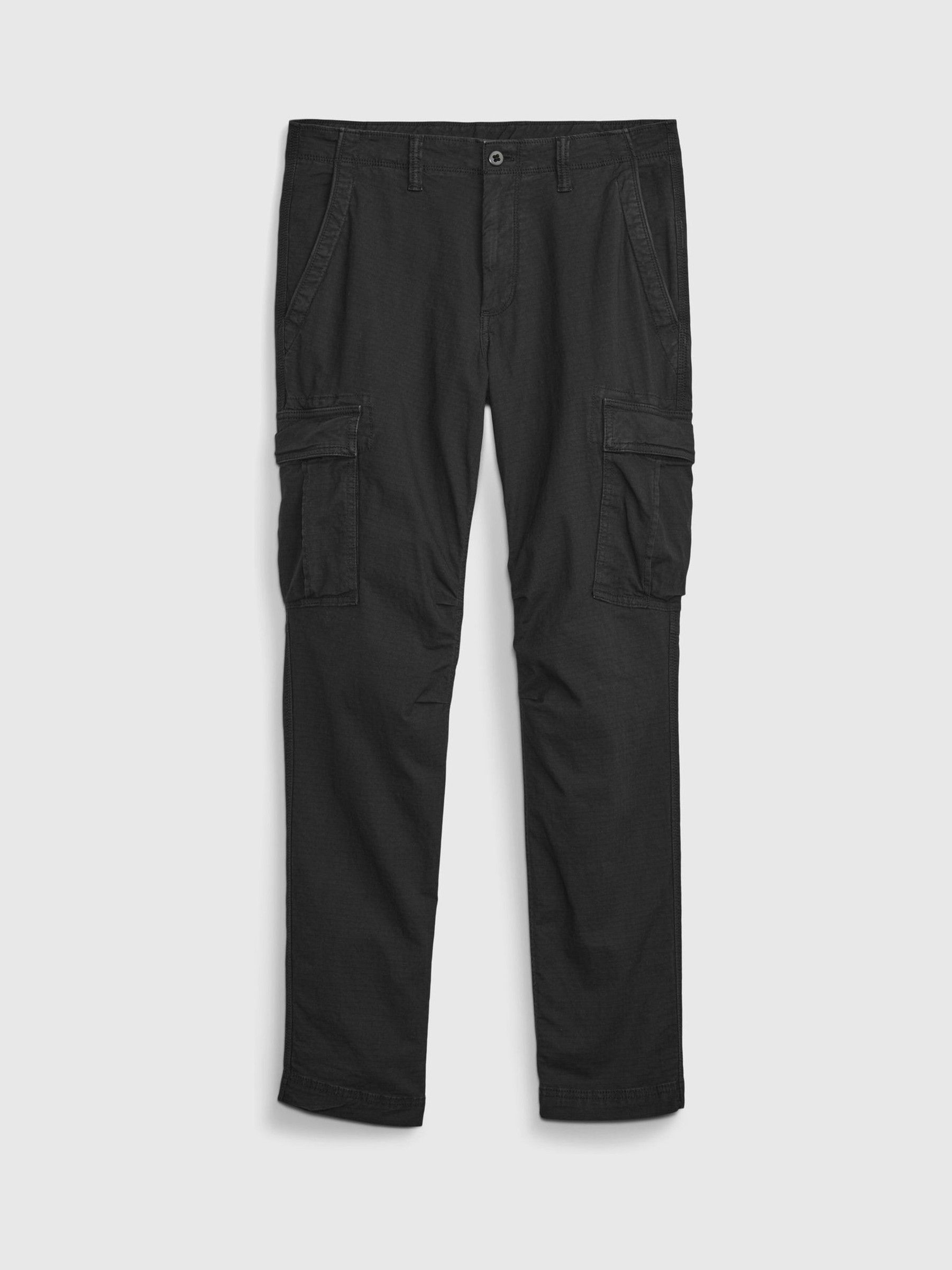 Black Slim Fit Cargo Trousers - Image 4 of 4