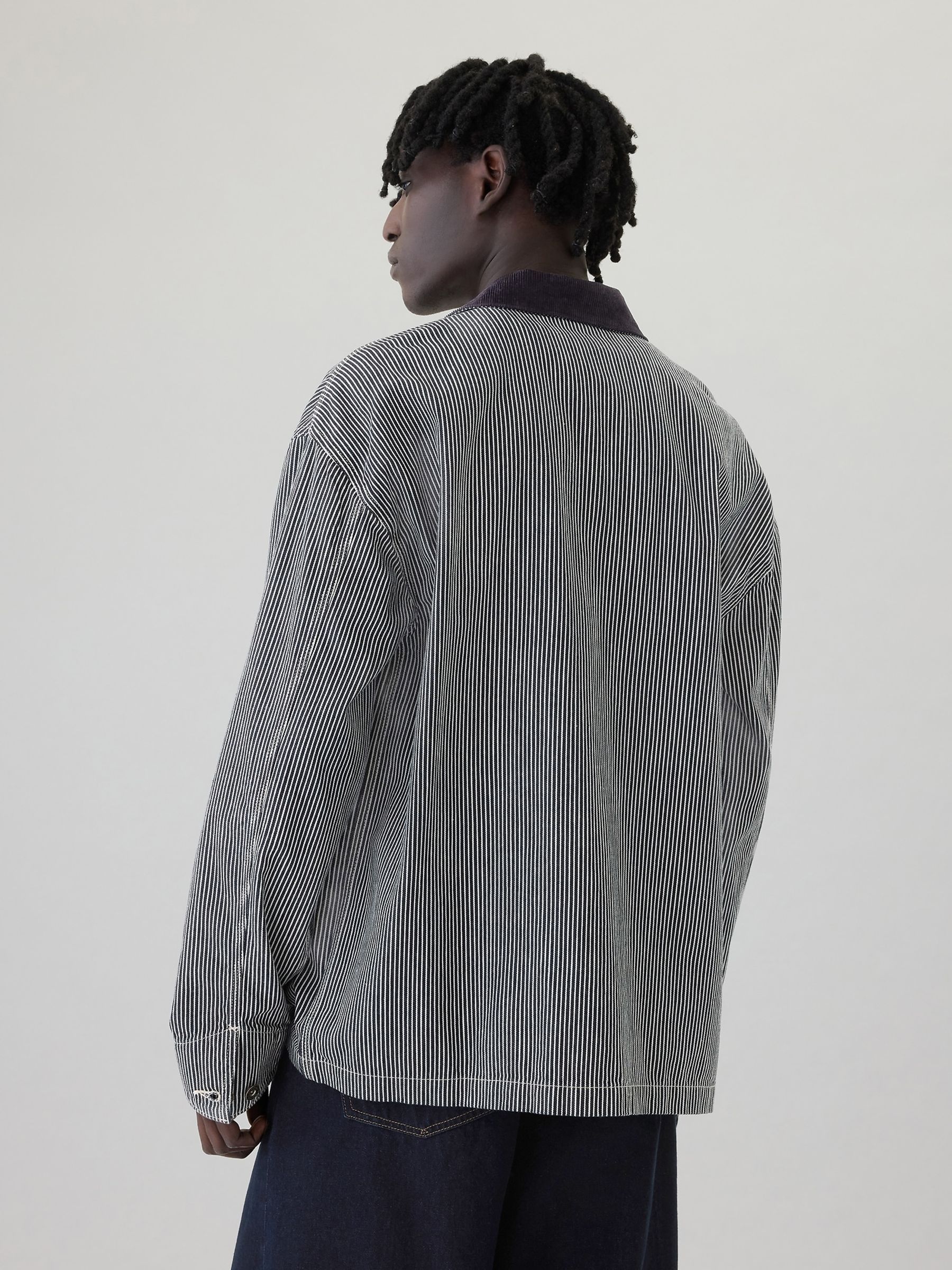 Blue Railroad Denim Chore Jacket - Image 2 of 8