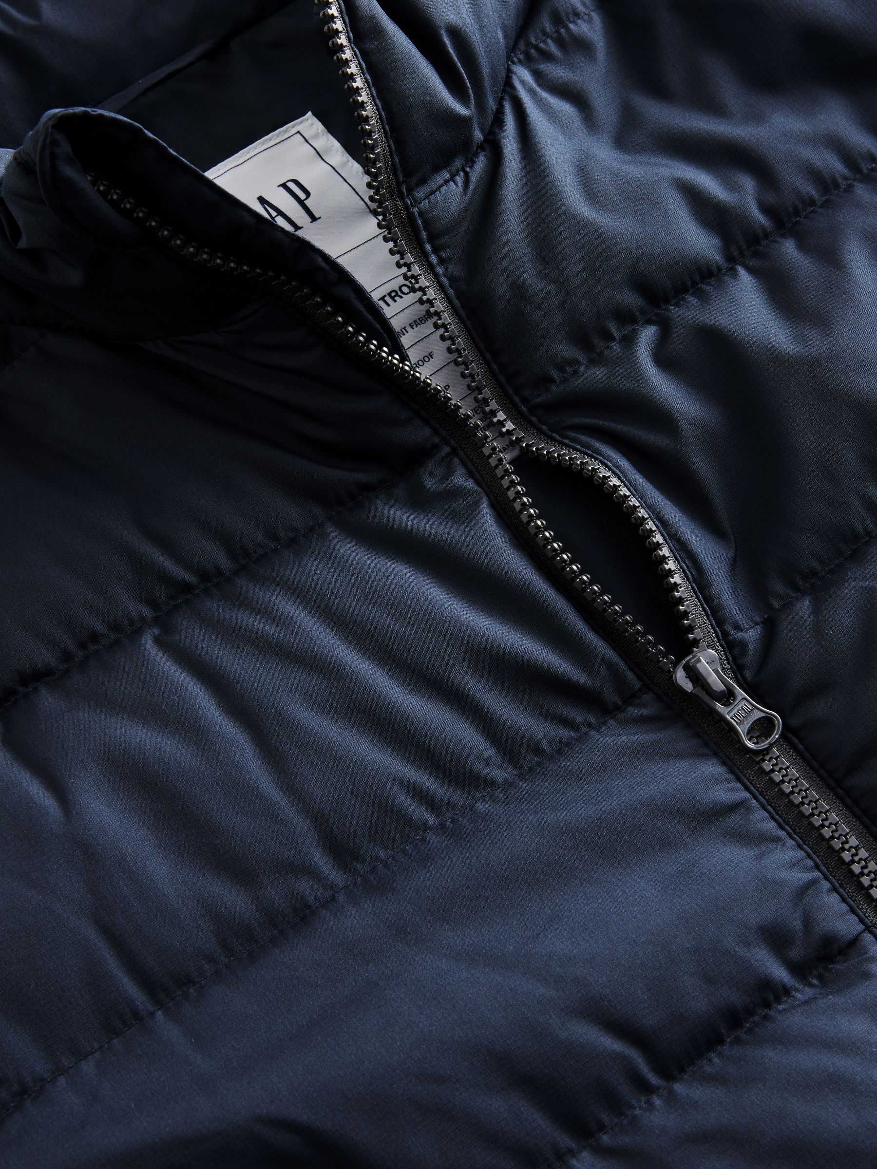 Navy Blue Cold Control Puffer Jacket - Image 3 of 6