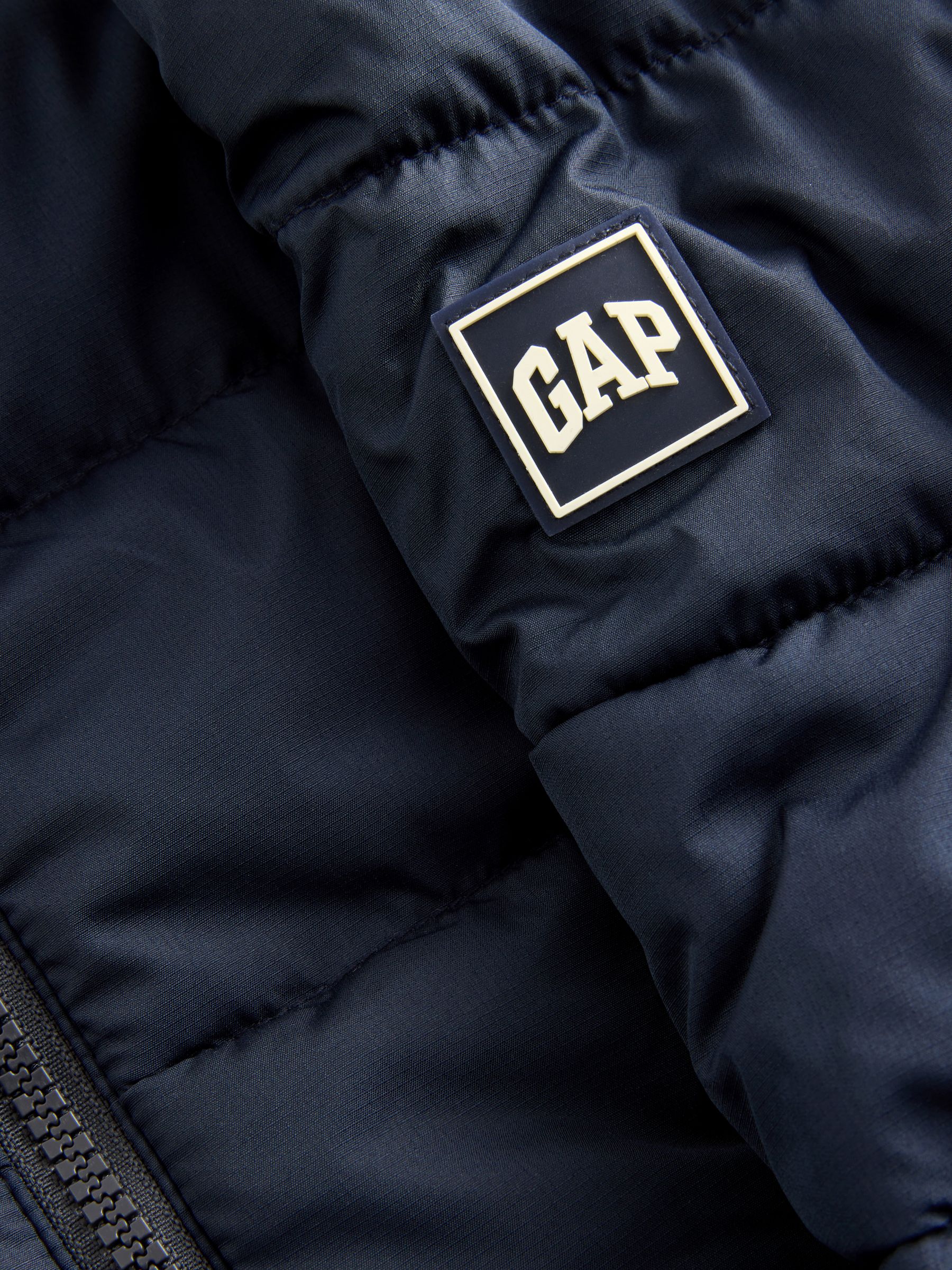 Navy Blue Cold Control Puffer Jacket - Image 4 of 6