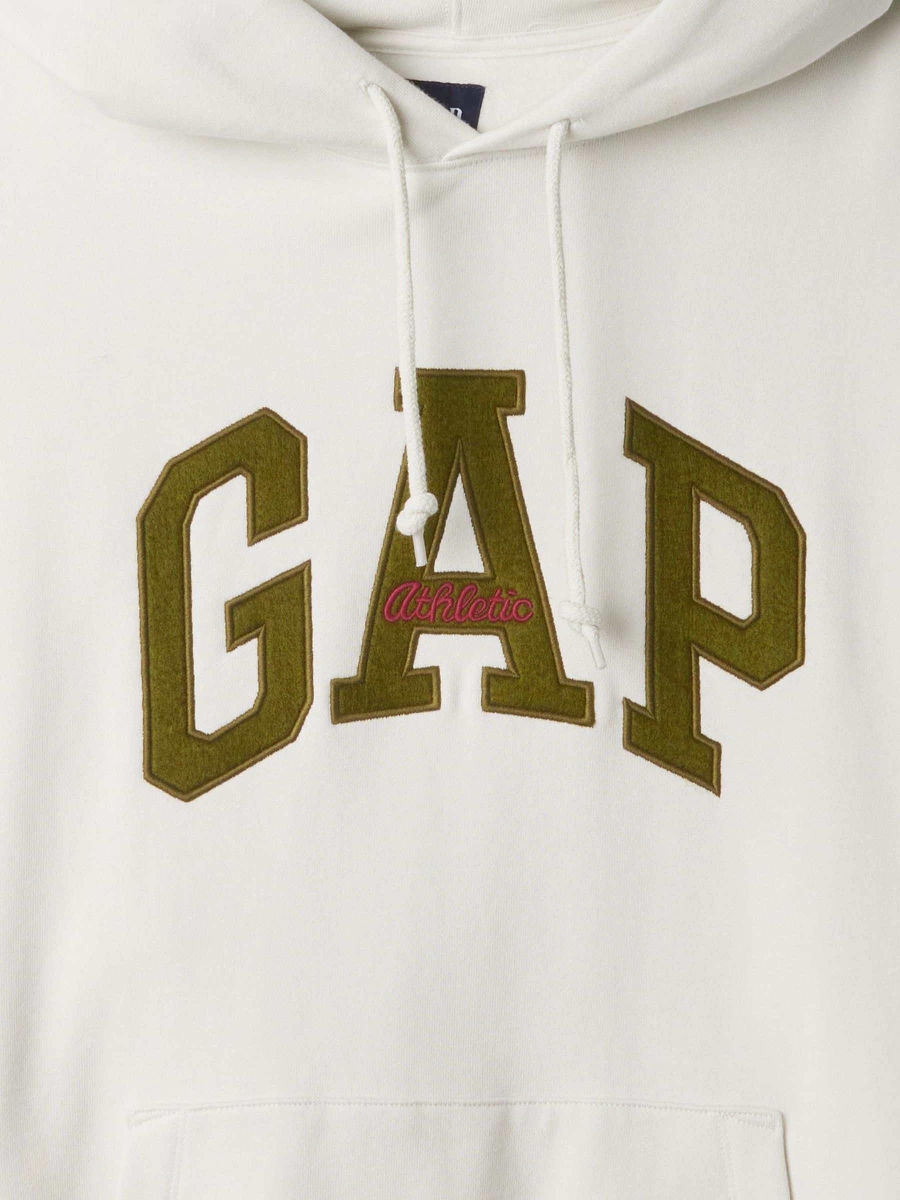 White Heavyweight Heritage Logo Hoodie - Image 5 of 5