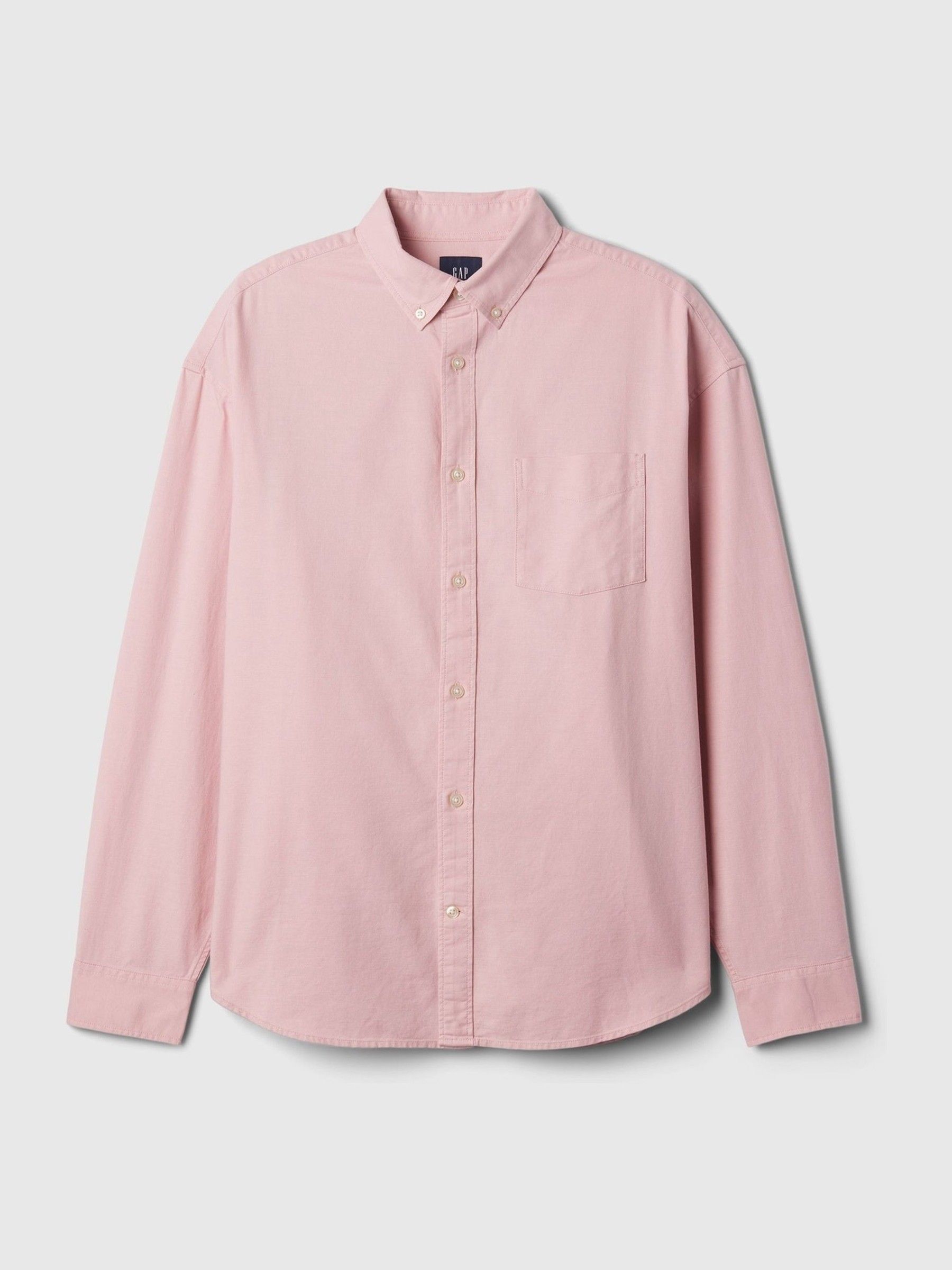 Pink Long Sleeve Big Oxford Shirt | Gap
