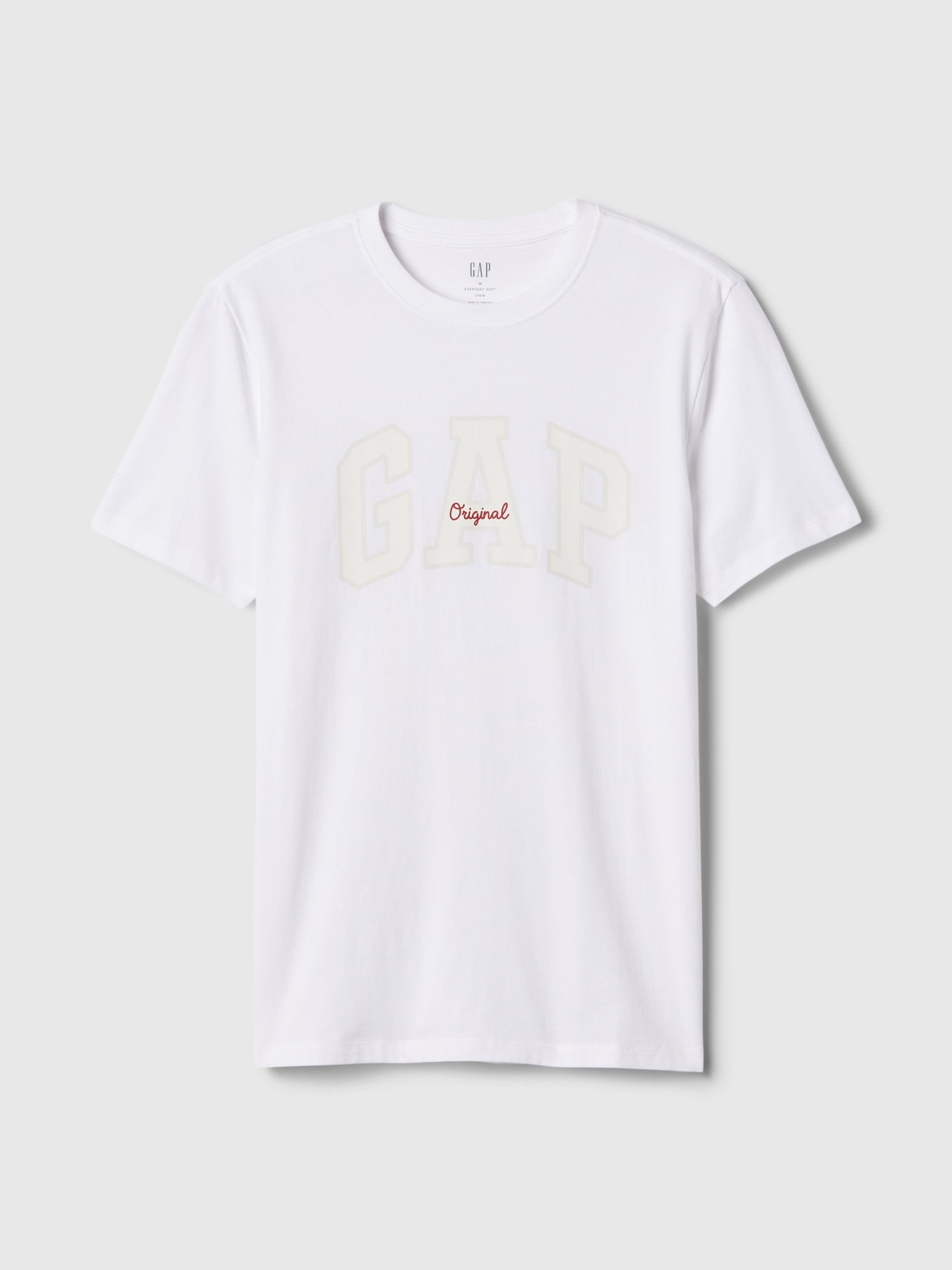 White Everyday Original Logo 100% Cotton Crew Neck Short Sleeve T-Shirt - Image 5 of 5