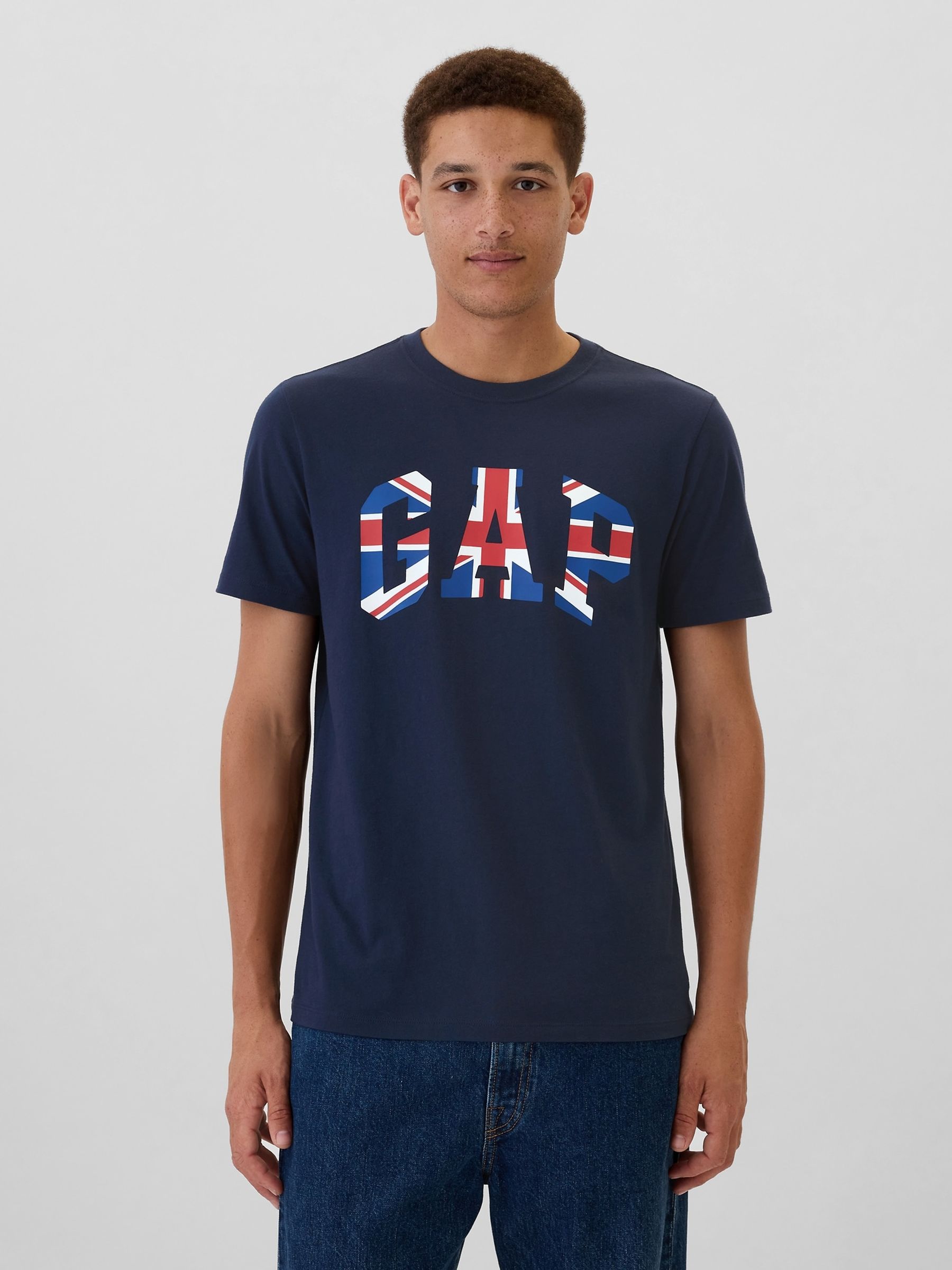 Blue Britain Everyday Logo 100% Cotton Crew Neck Short Sleeve T-Shirt - Image 1 of 5
