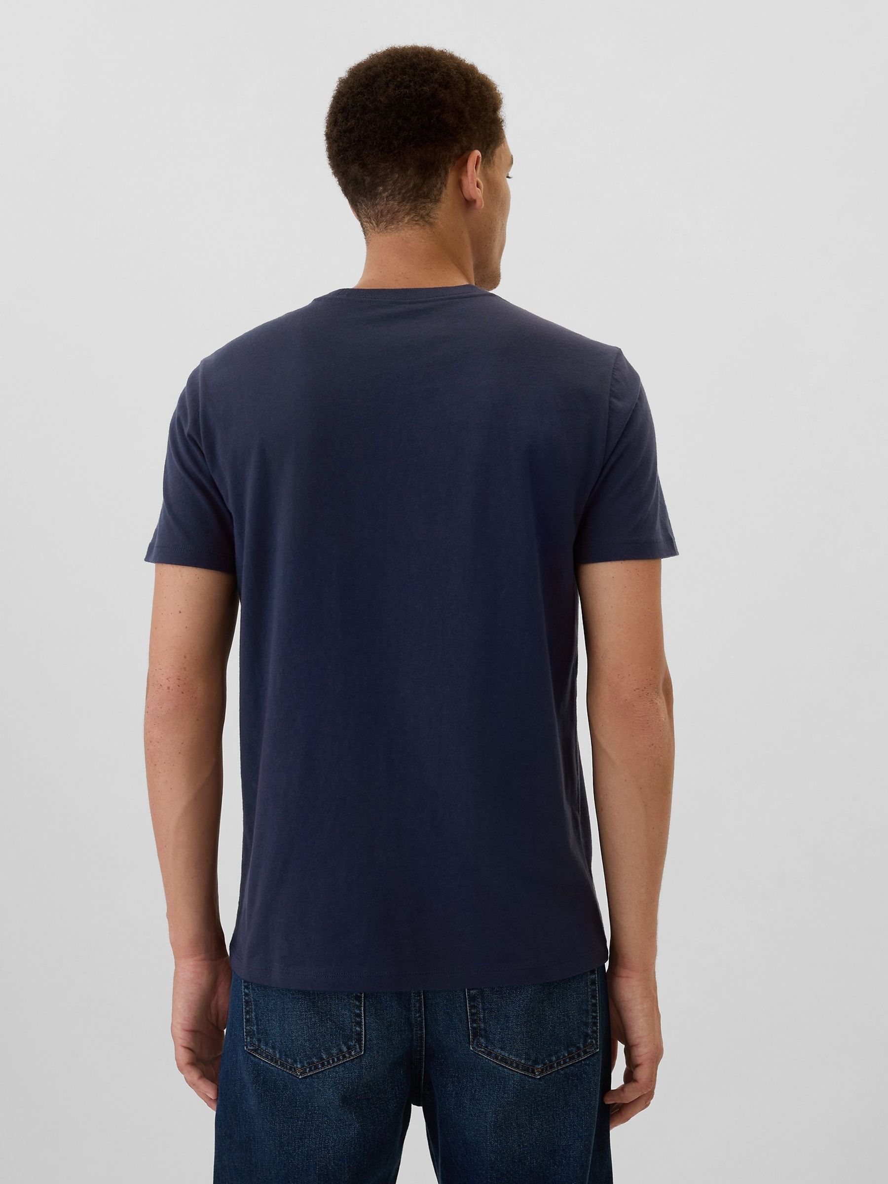 Blue Paris Everyday Logo 100% Cotton Crew Neck Short Sleeve T-Shirt - Image 2 of 5