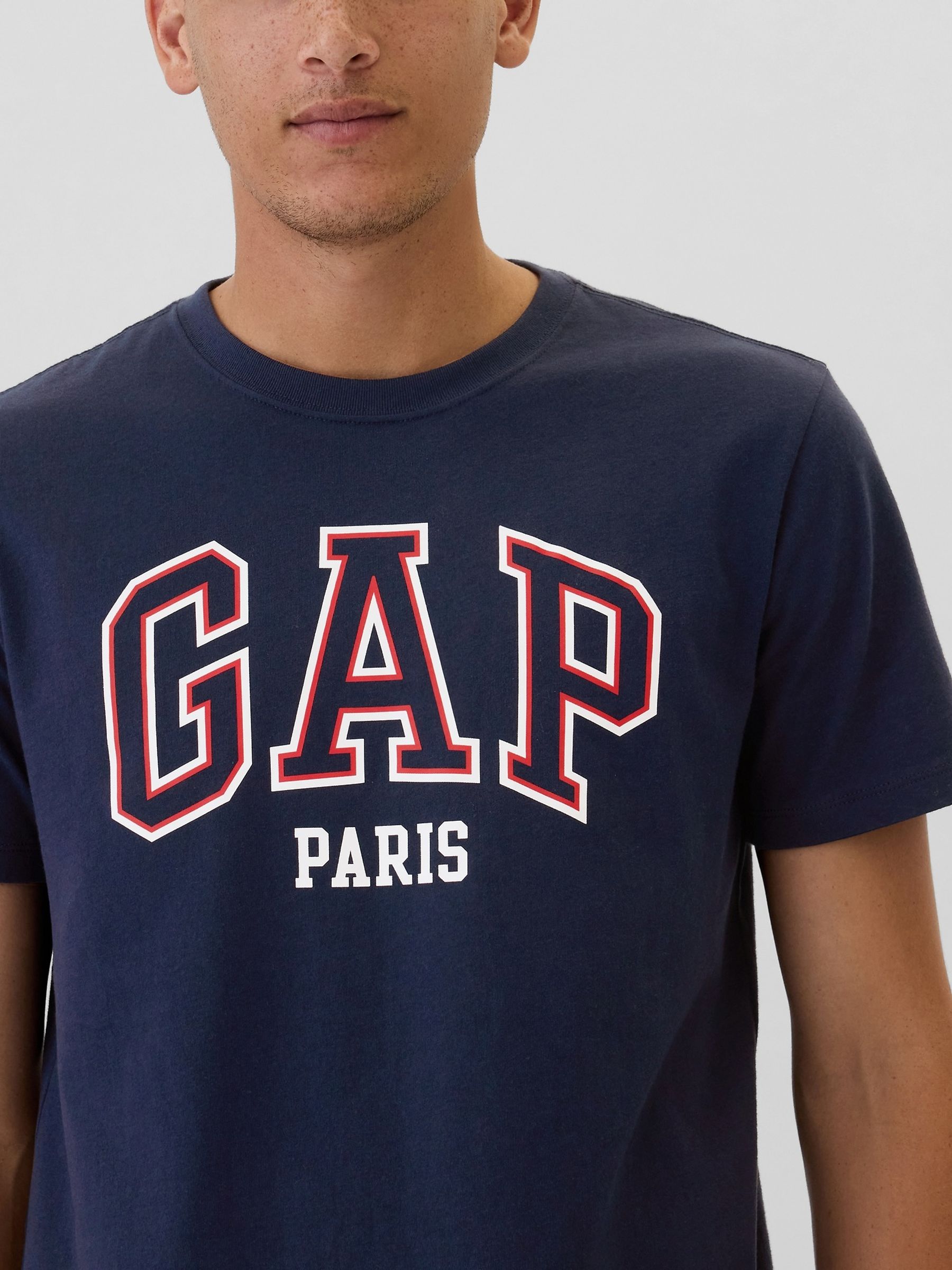 Blue Paris Everyday Logo 100% Cotton Crew Neck Short Sleeve T-Shirt - Image 4 of 5