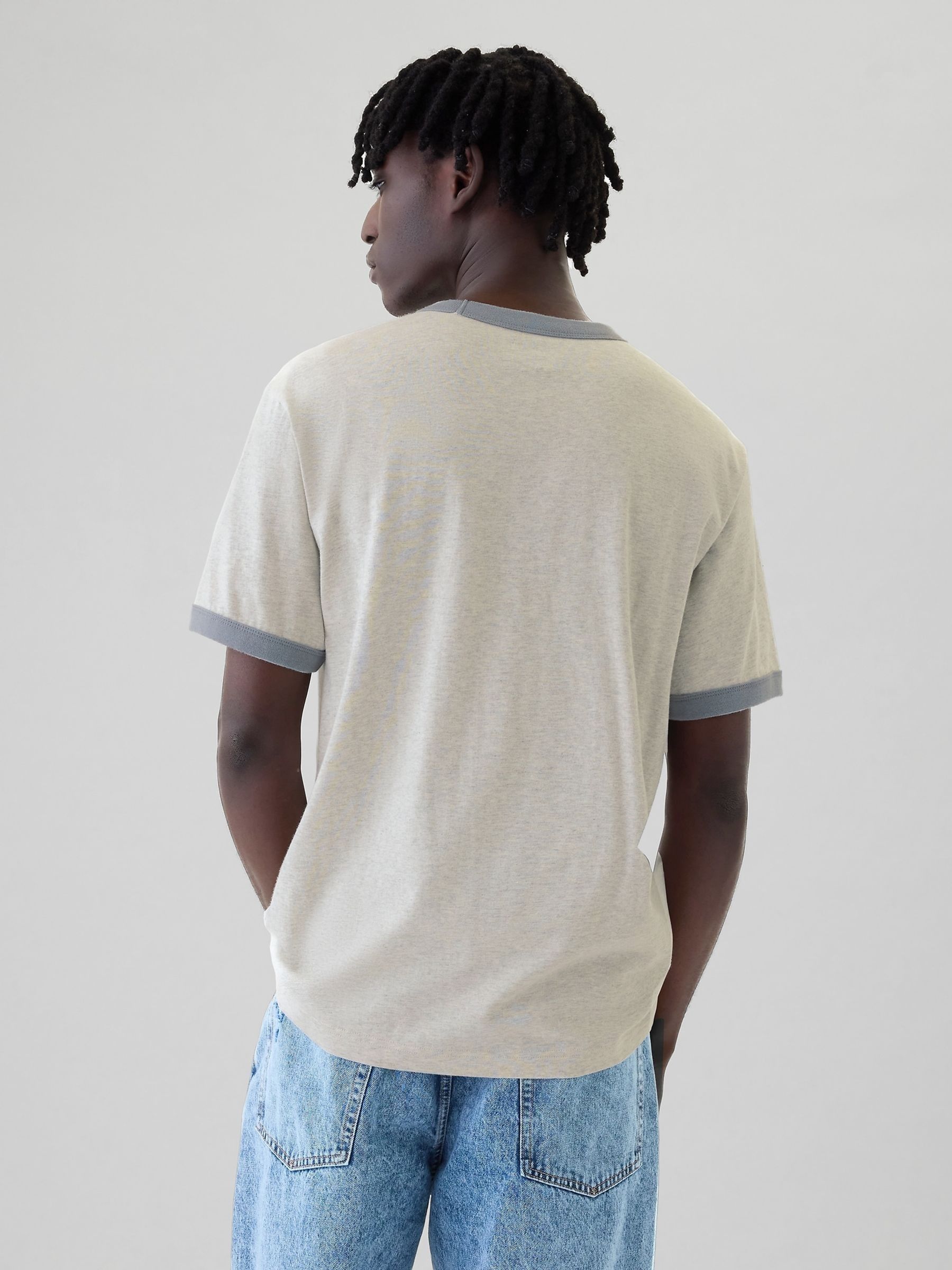 Grey Athletic Logo Graphic Short Sleeve Crew Neck T-Shirt - Image 2 of 5