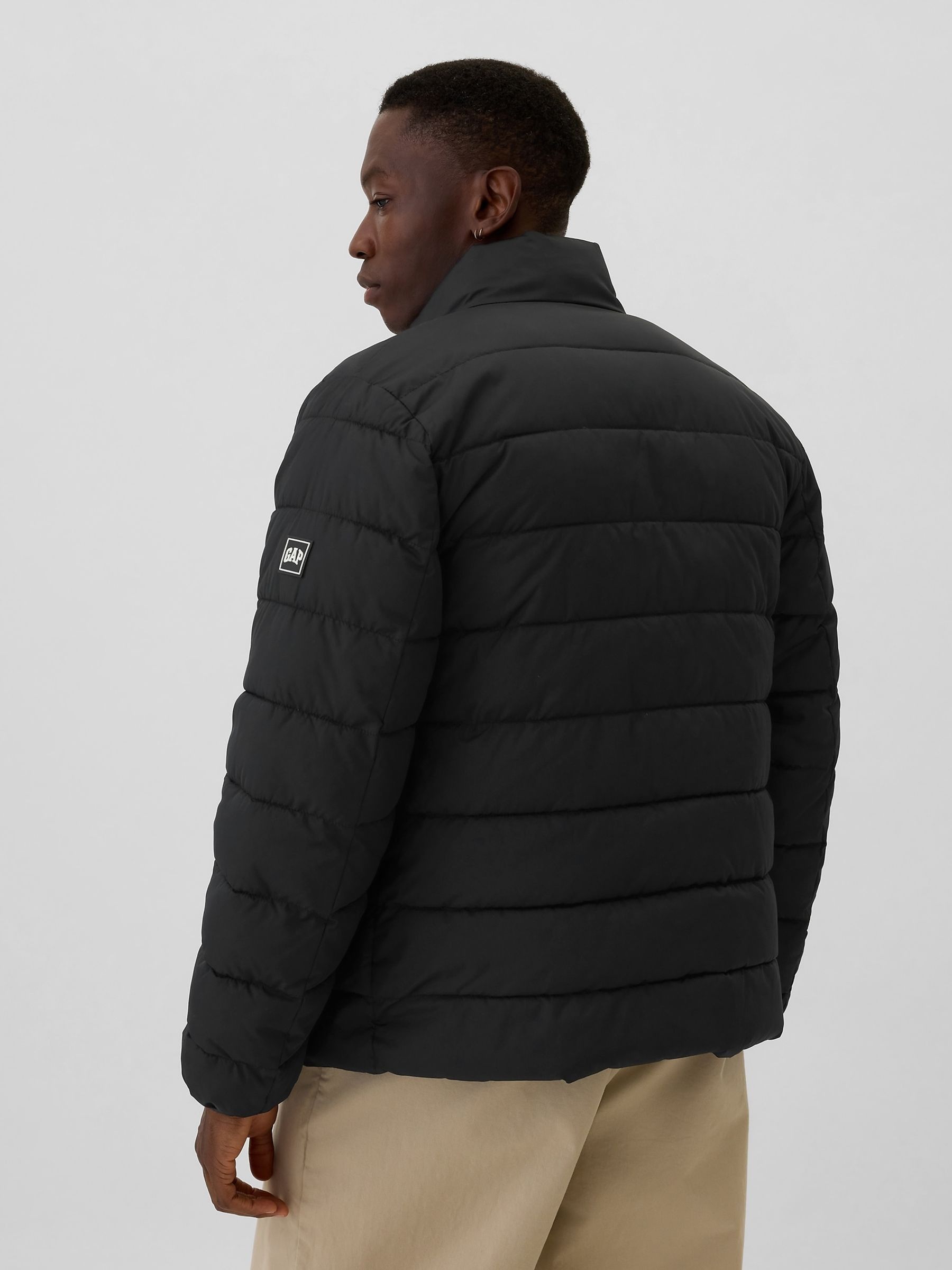 Black Cold Control Puffer Jacket - Image 2 of 6