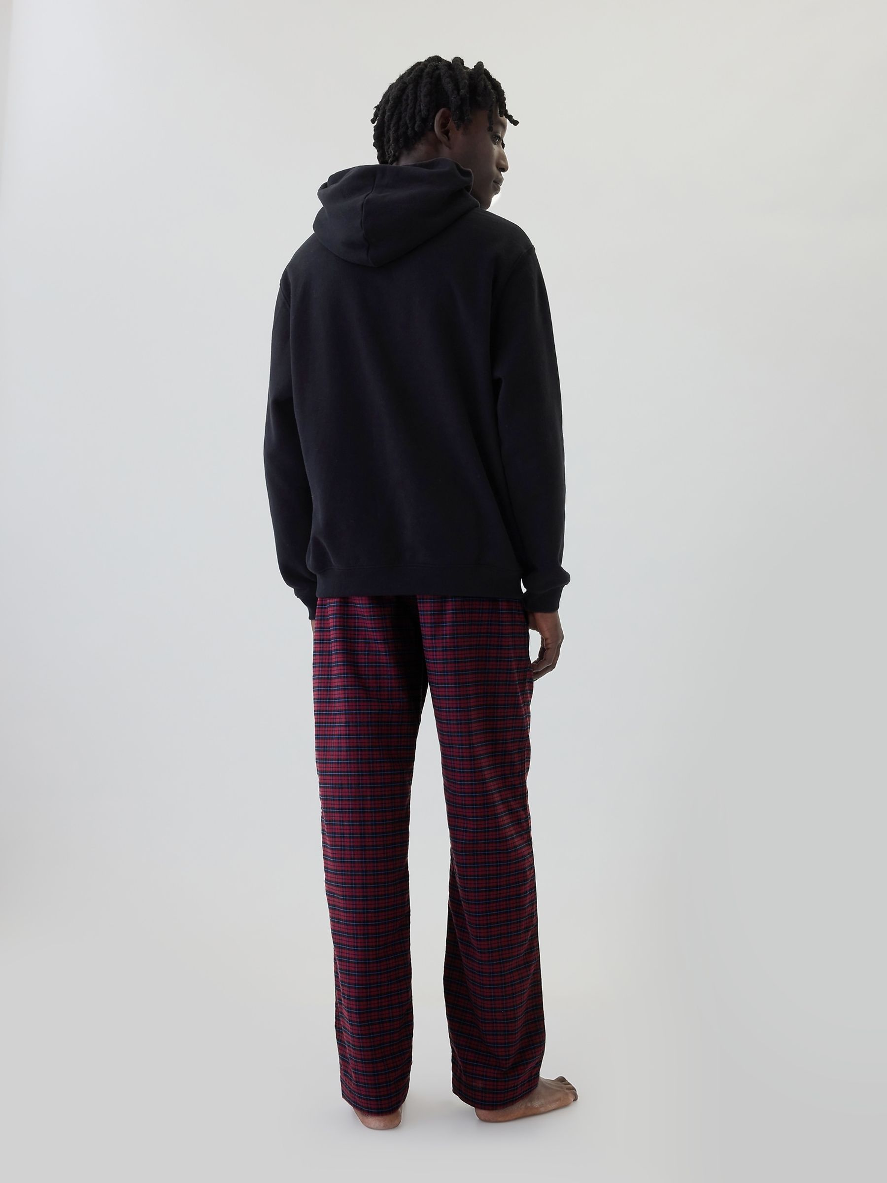 Red Check Soft Cotton Woven Pyjama Bottoms - Image 2 of 4