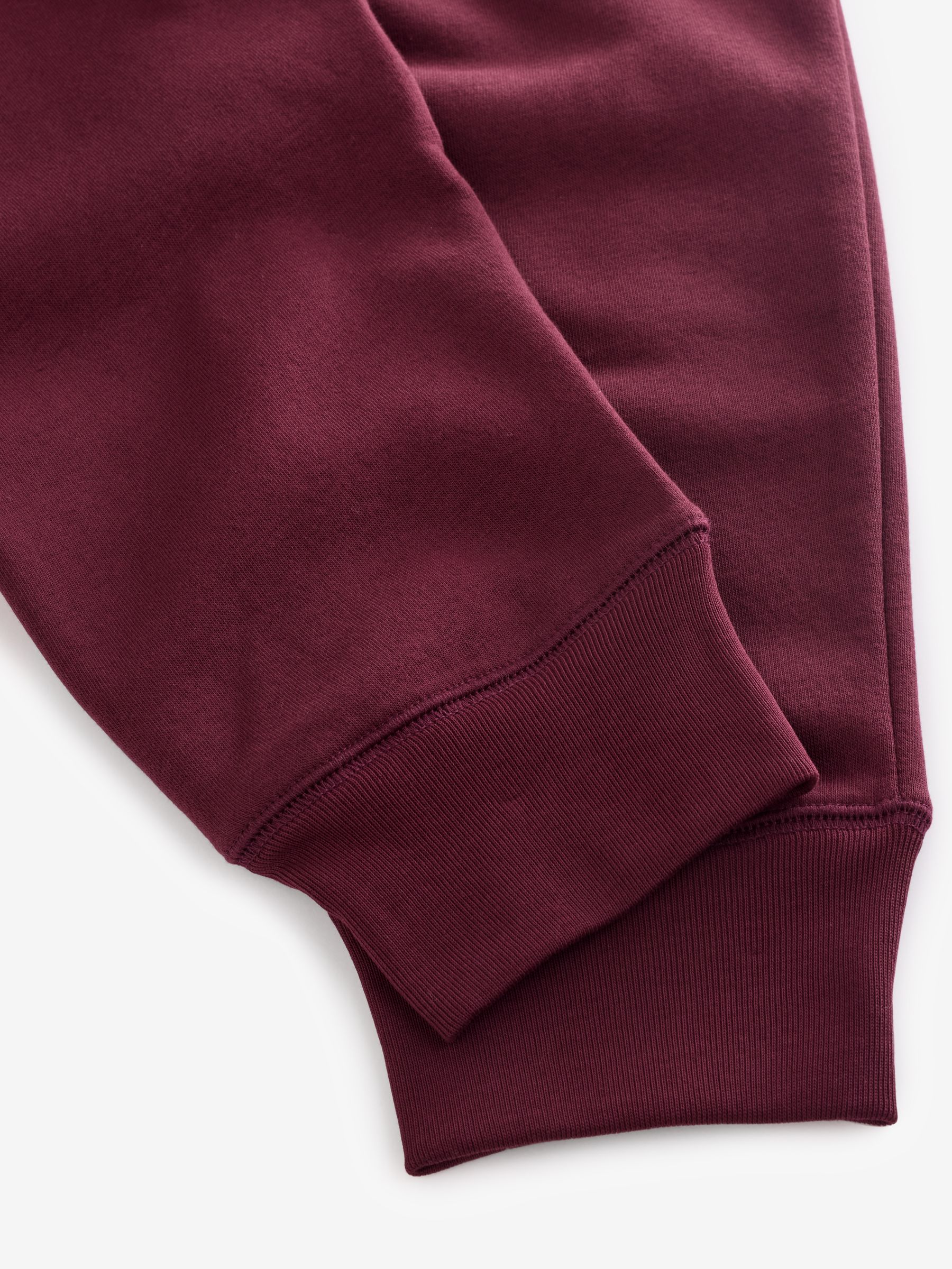 Burgundy Red Heritage Logo Joggers - Image 4 of 4