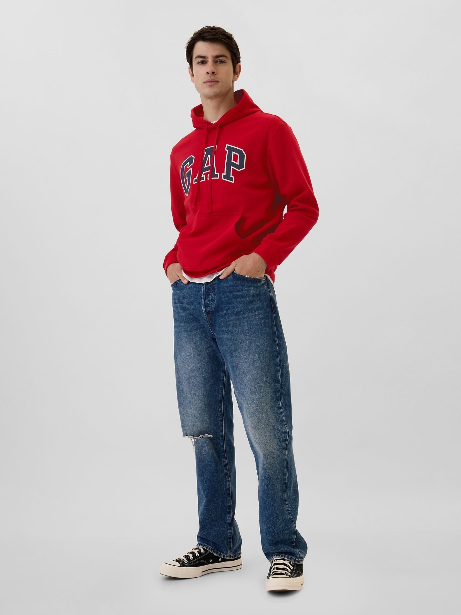 Red Logo Hoodie - Image 3 of 4