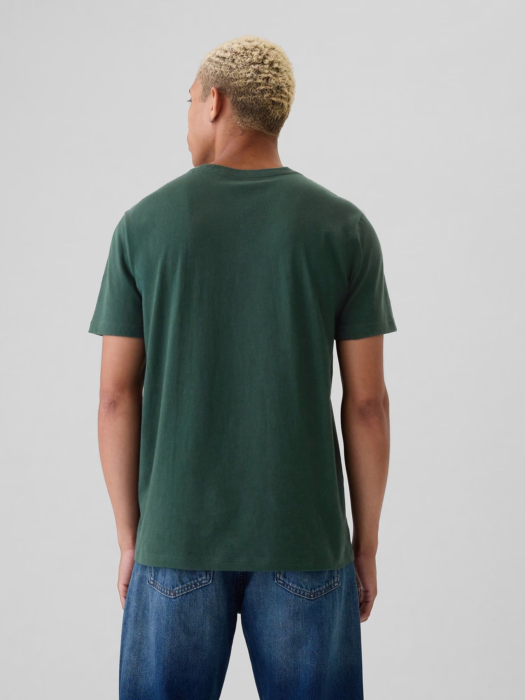 Green Everyday Athletic Graphic 100% Cotton Short Sleeve T-Shirt - Image 2 of 4