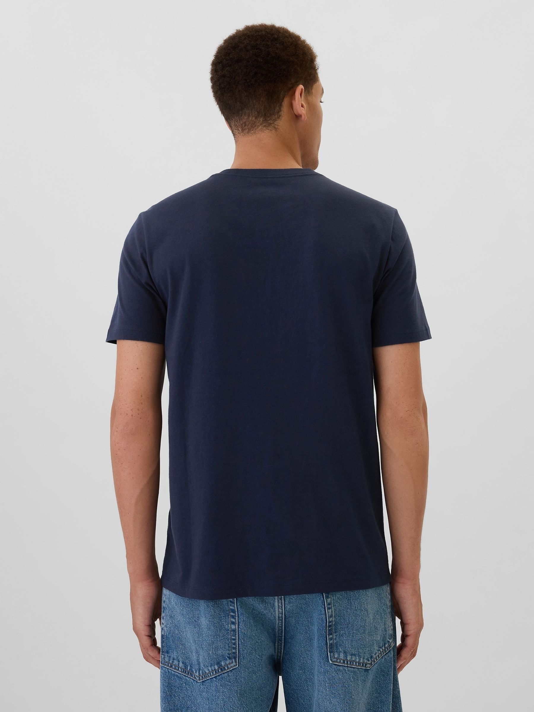 Blue London Everyday Logo 100% Cotton Crew Neck Short Sleeve T-Shirt - Image 2 of 5
